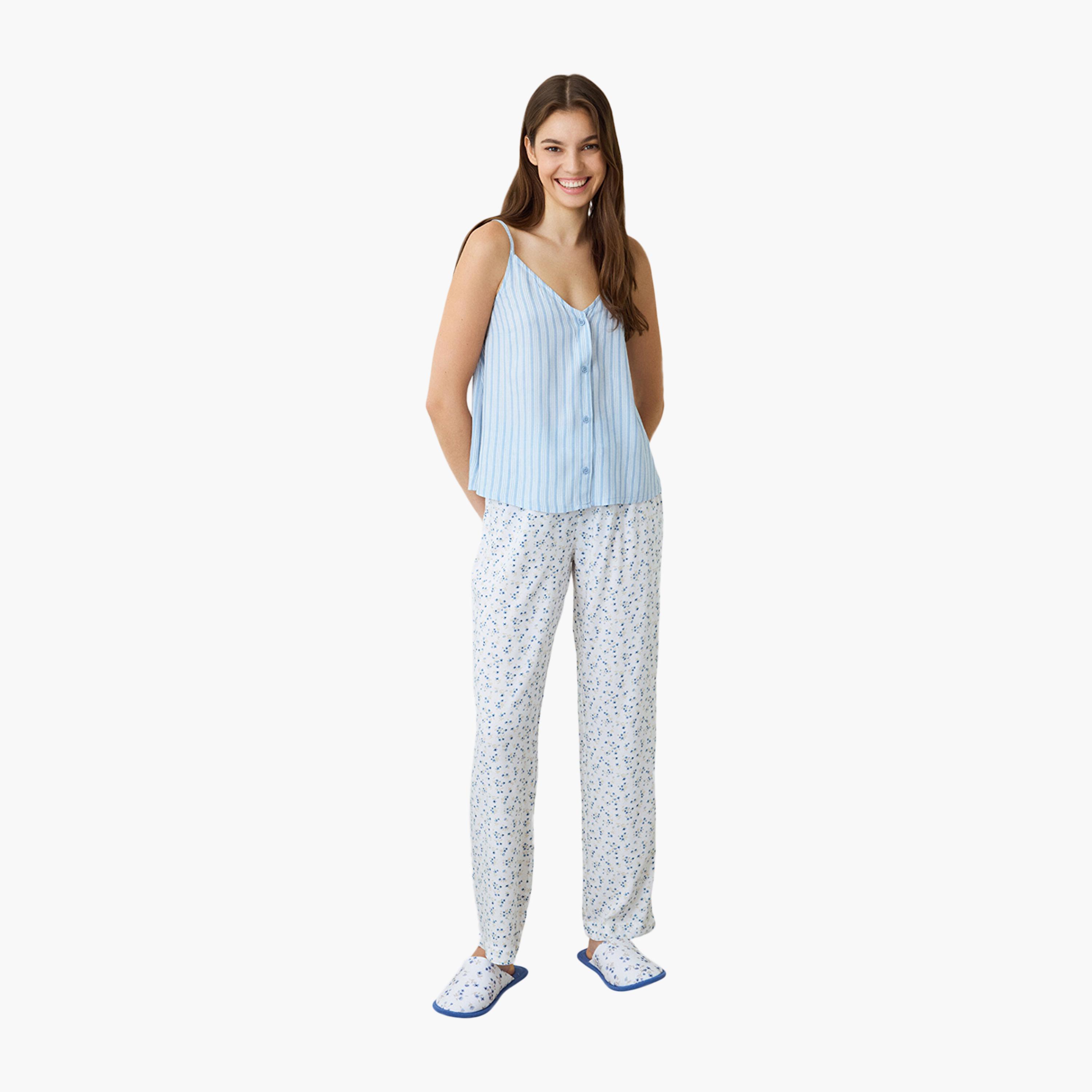 Penti Striped Strappy Sleeveless Women's Tank Top-women-clothing-nightwear-pyjamas-tops-image-2