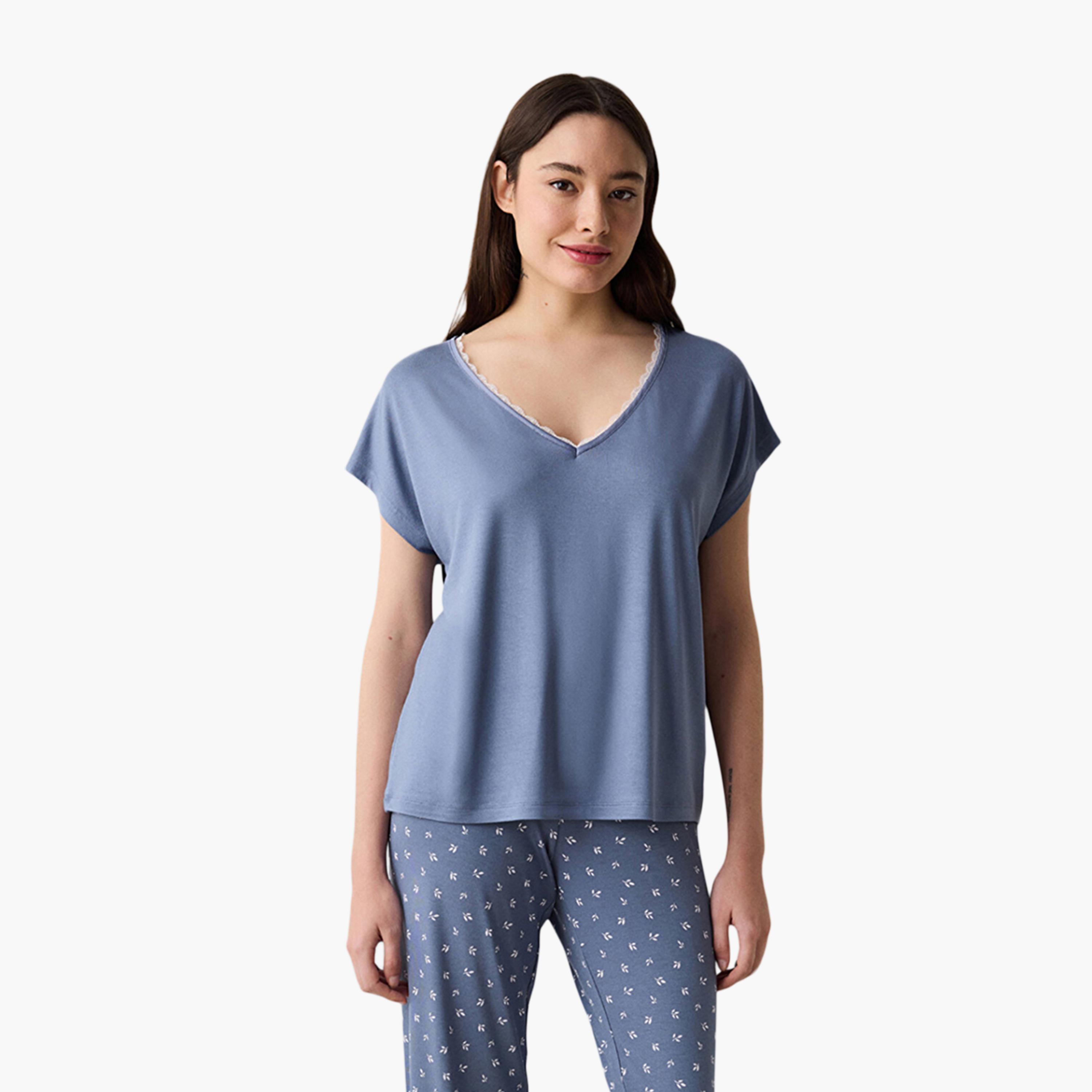 Penti Printed Women's Top and Pyjama Set-women-clothing-nightwear-pyjamas-longsets-image-2