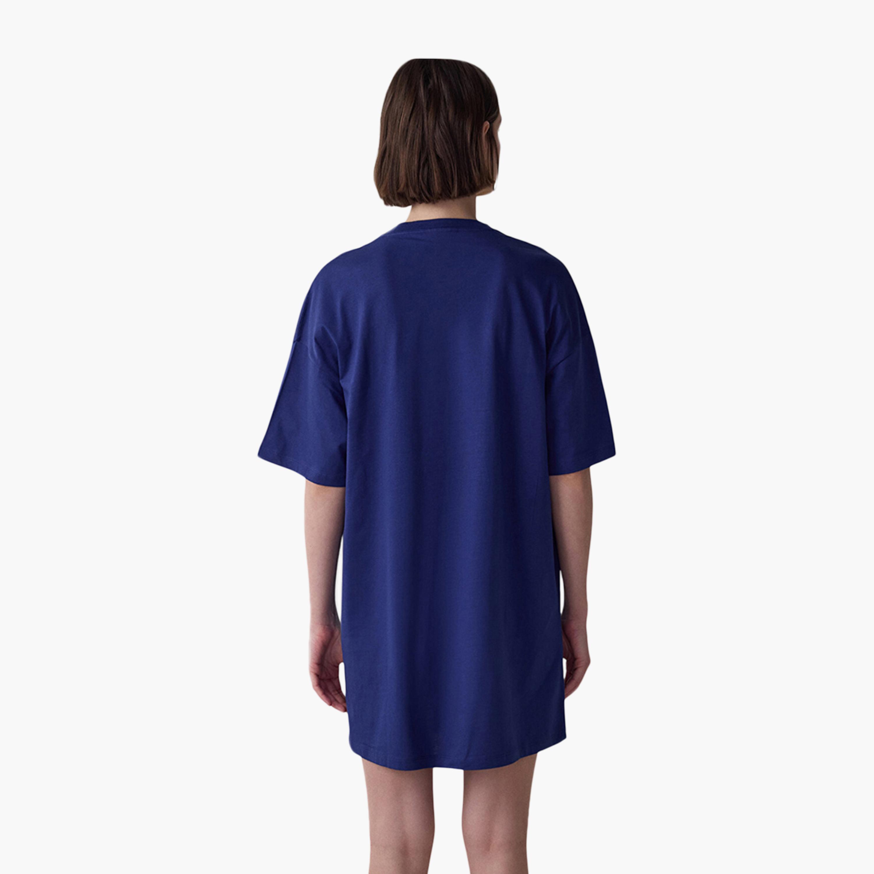 Penti Graphic Print Round Neck Short Sleeves Women's T-Shirt-women-clothing-nightwear-pyjamas-tops-image-2
