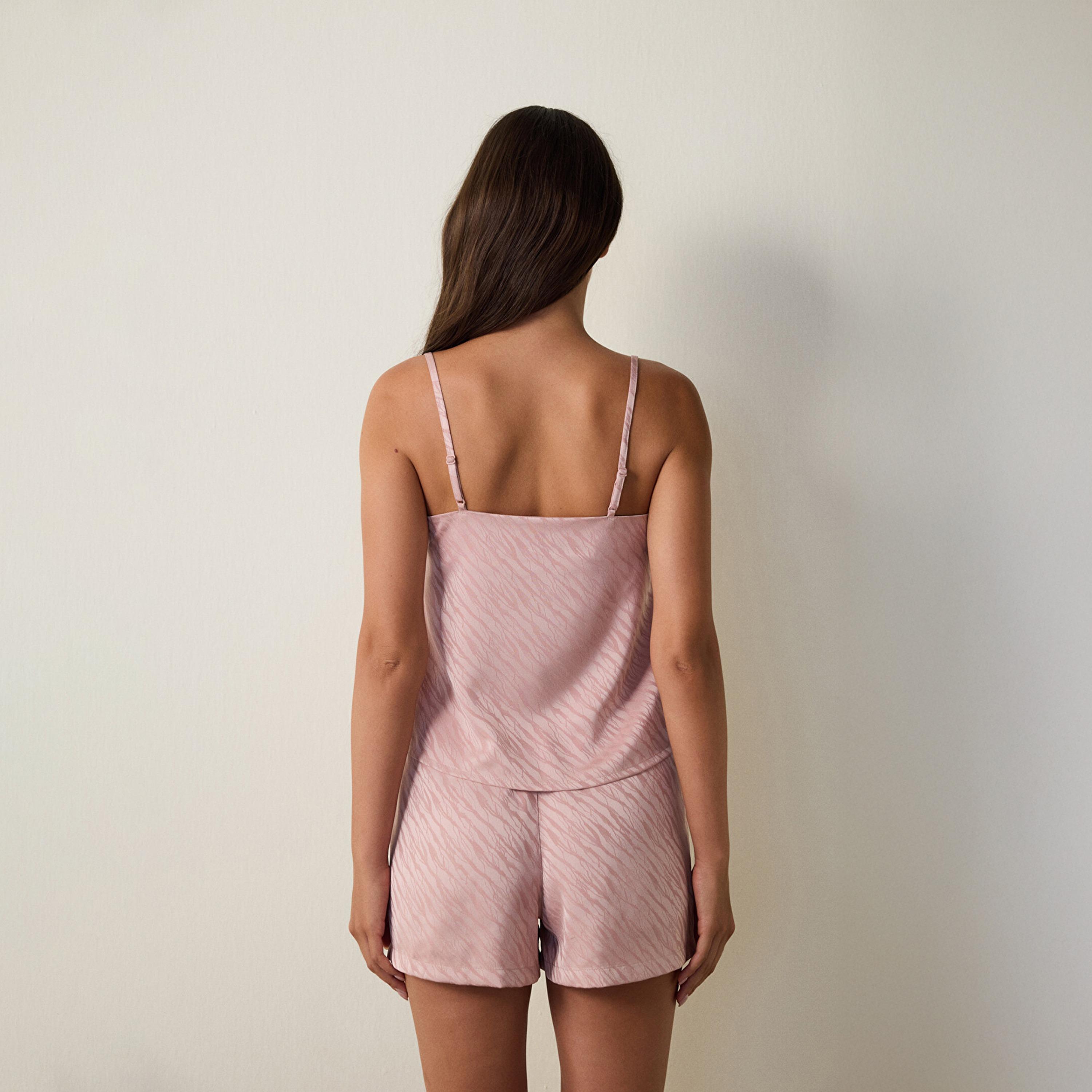 Penti Textured Emma Women's Cami & Shorts Set-women-clothing-nightwear-pyjamas-shortsets-image-2