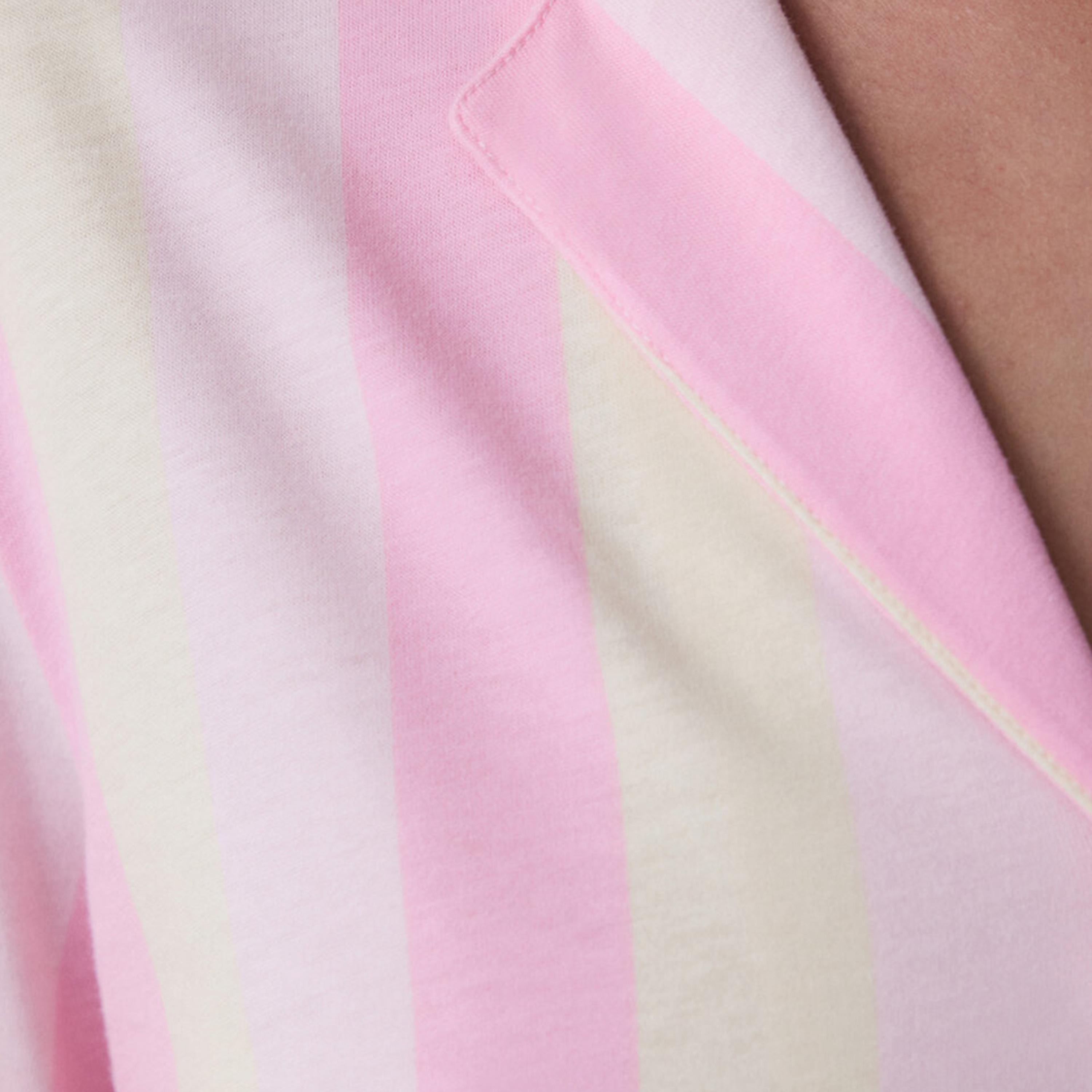 طقم بيجاما نسائي قطني مخطط مكون من قميص وبنطلون من بنتي-women-clothing-nightwear-pyjamas-longsets-image-4
