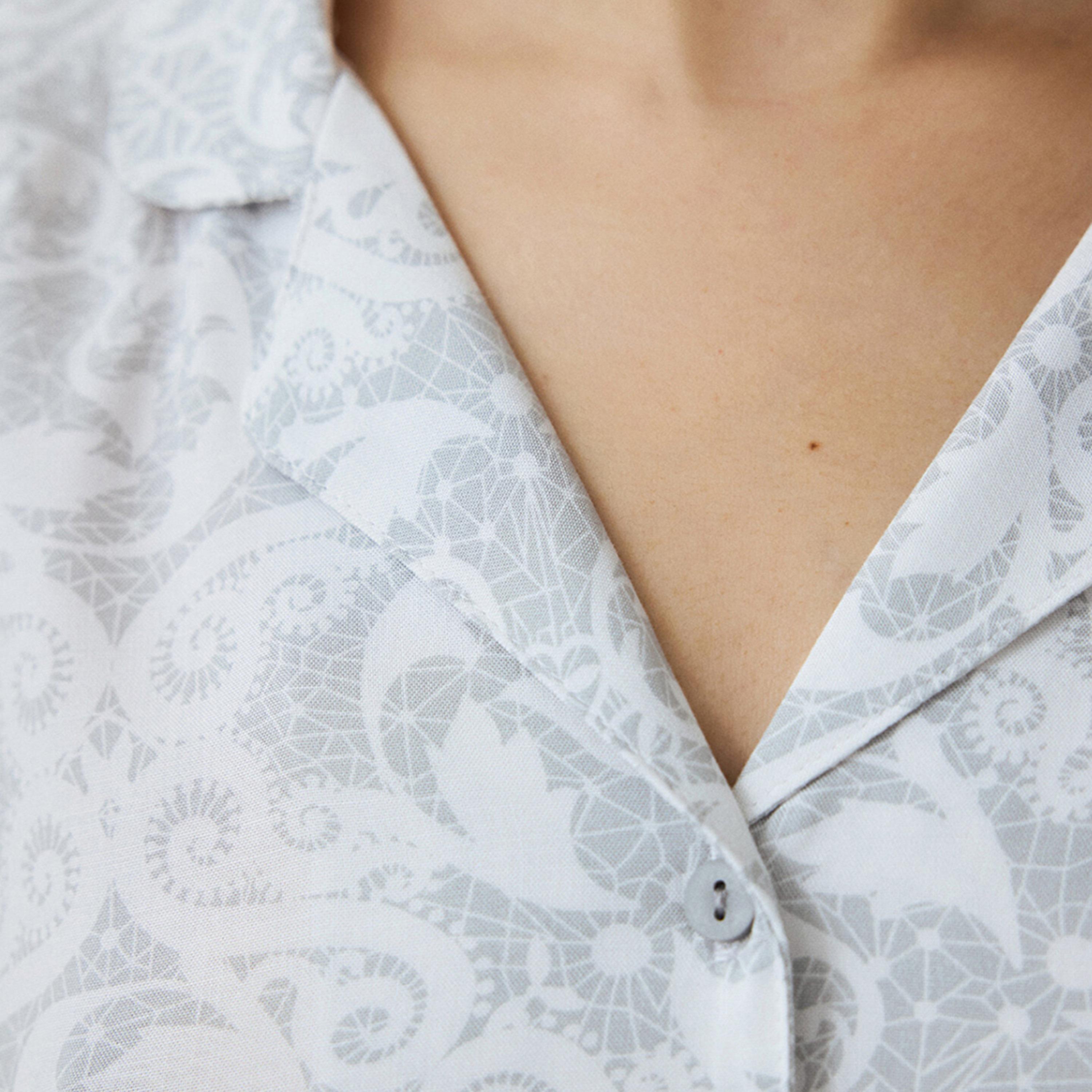 طقم قميص وشورت نسائي بطبعة بيزلي من بينتي-women-clothing-nightwear-pyjamas-shortsets-image-1