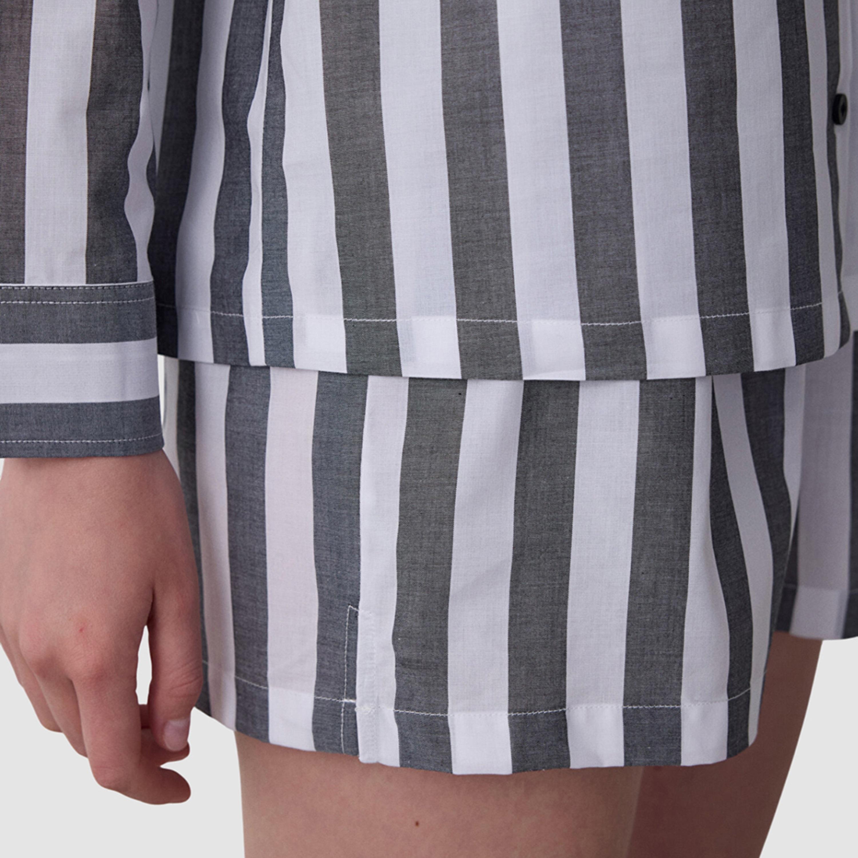 طقم قميص وشورت مخطط للنساء من بينتي-women-clothing-nightwear-pyjamas-shortsets-image-6