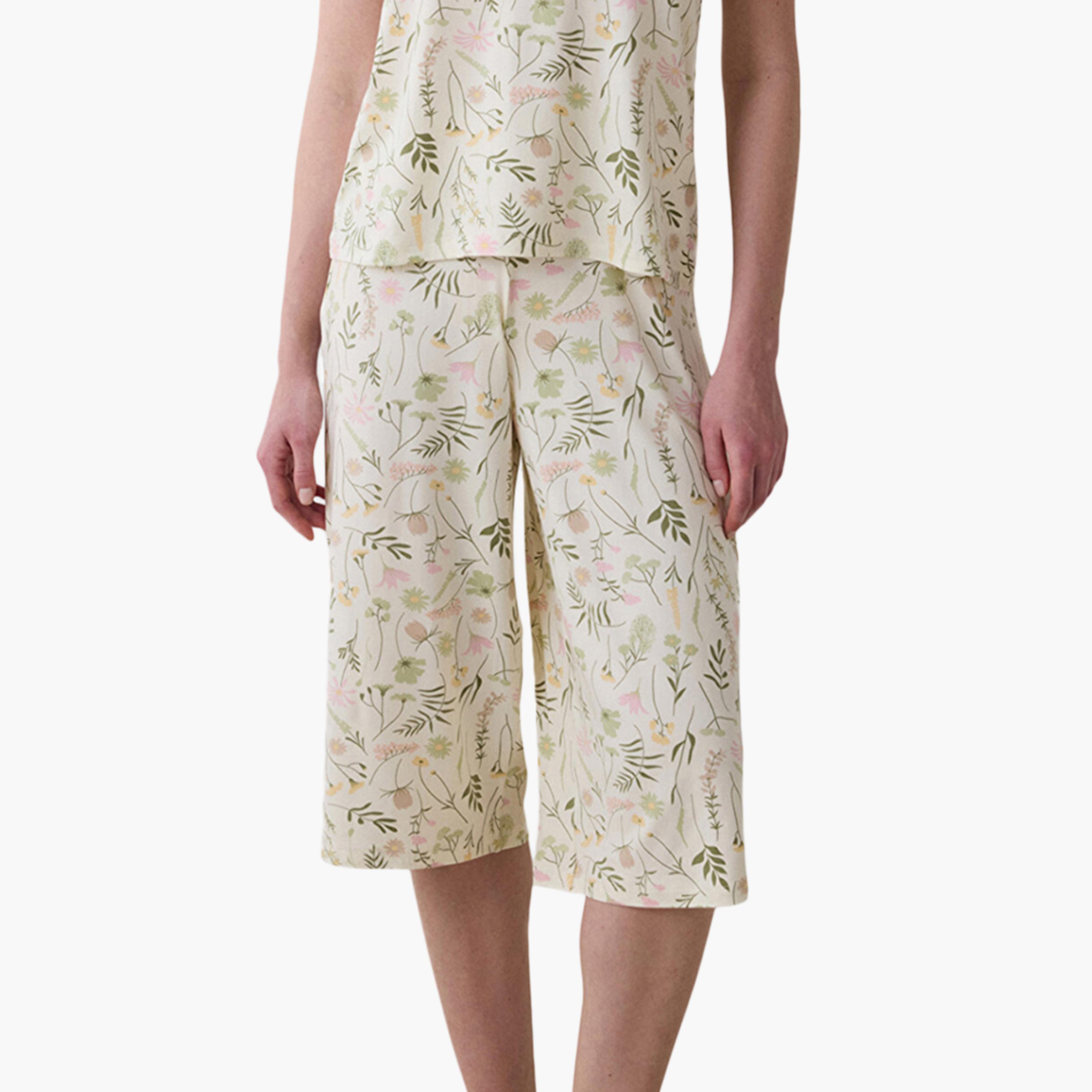 Penti Floral Print Women's Top and Capri Set-women-clothing-nightwear-pyjamas-longsets-image-3