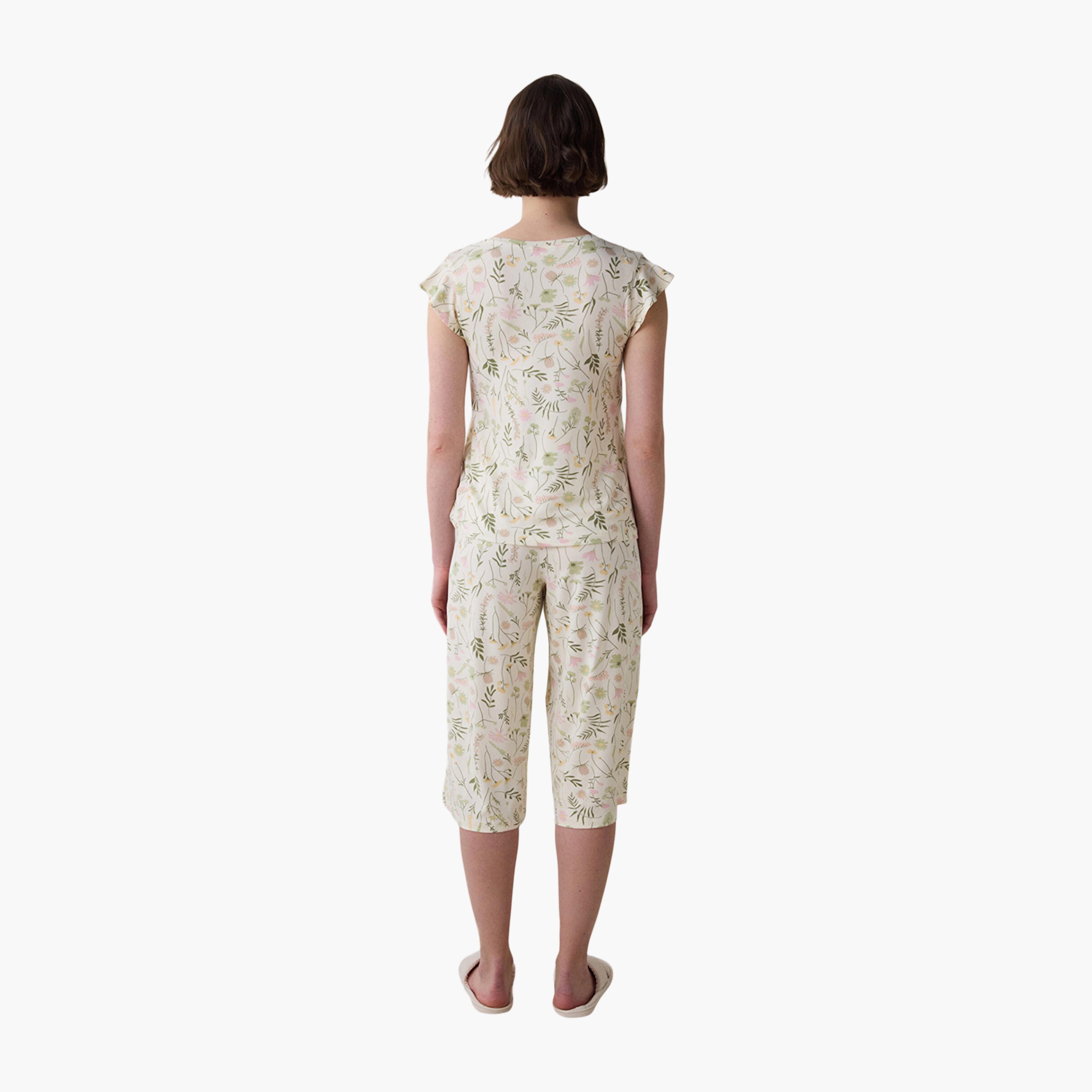 Penti Floral Print Women's Top and Capri Set-women-clothing-nightwear-pyjamas-longsets-image-4