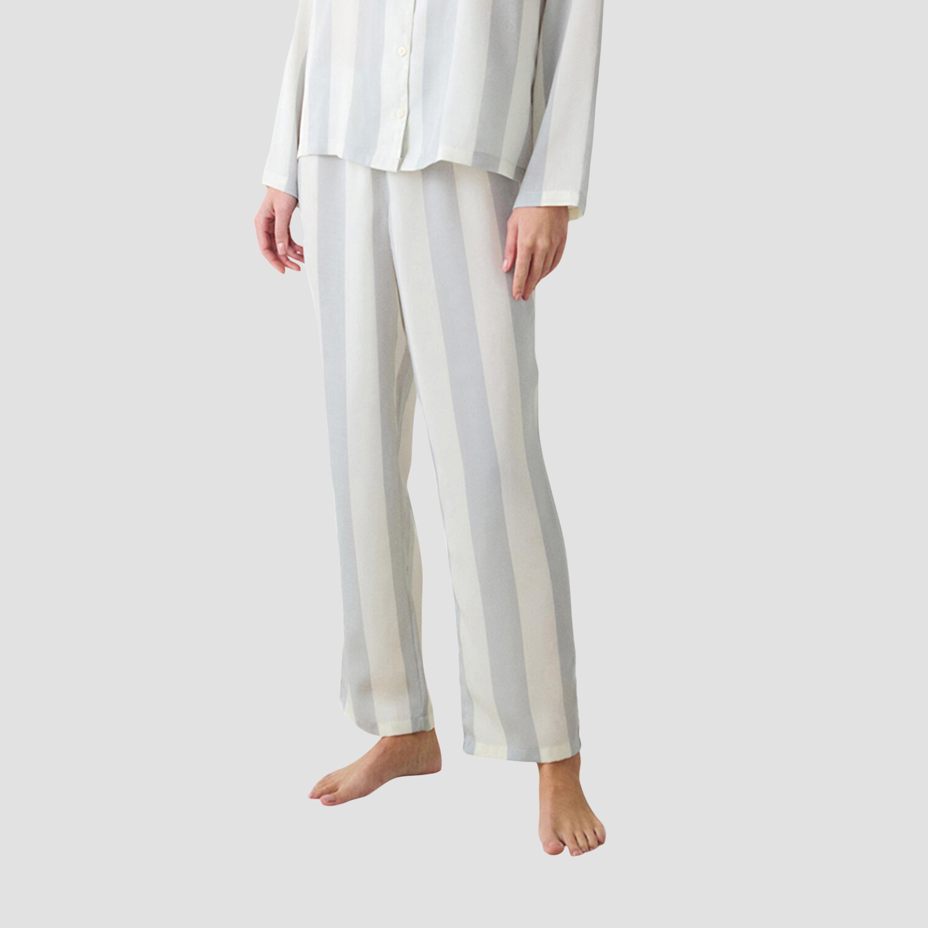 Penti Striped Women's Shirt and Pyjama Set-women-clothing-nightwear-pyjamas-longsets-image-3