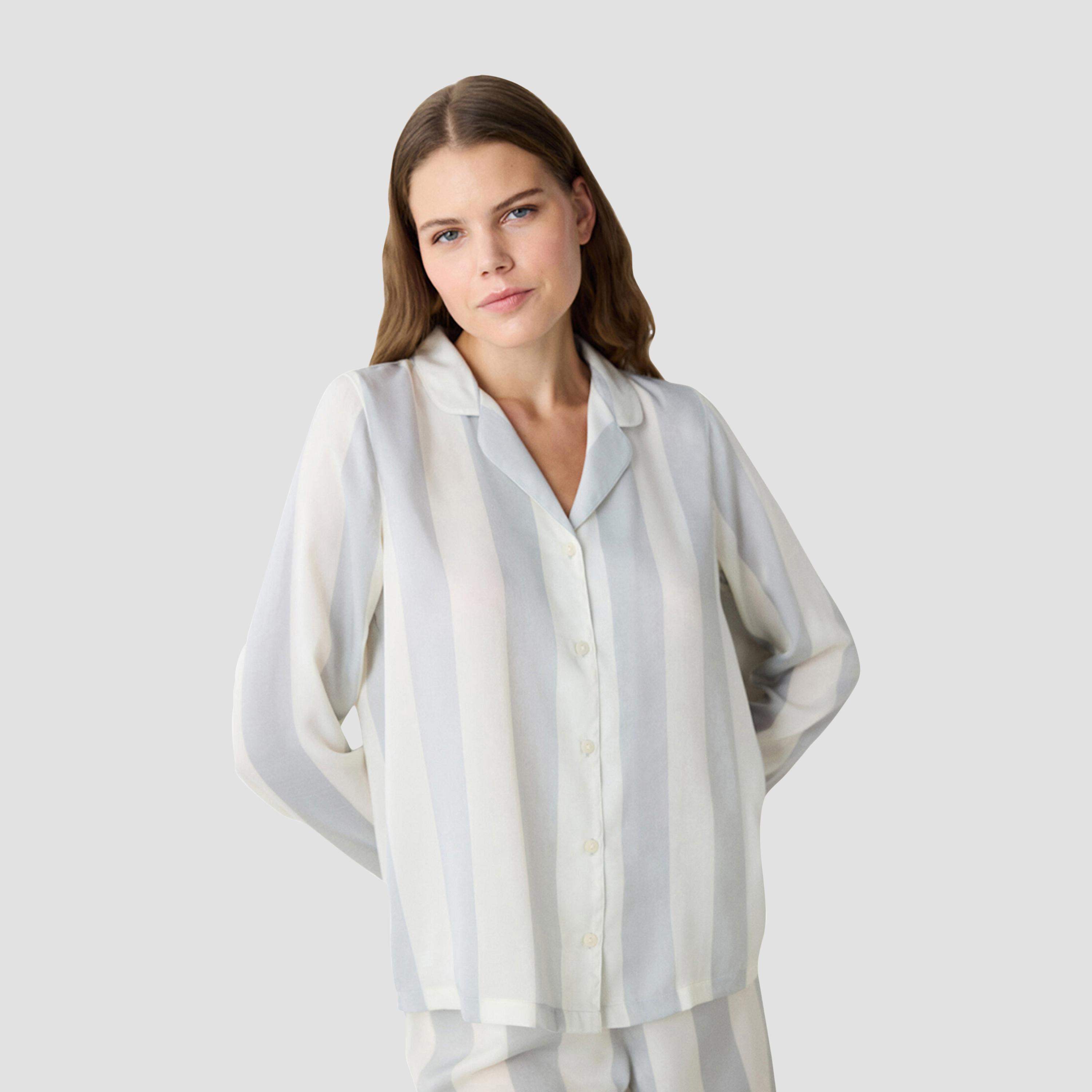 Penti Striped Women's Shirt and Pyjama Set-women-clothing-nightwear-pyjamas-longsets-image-5