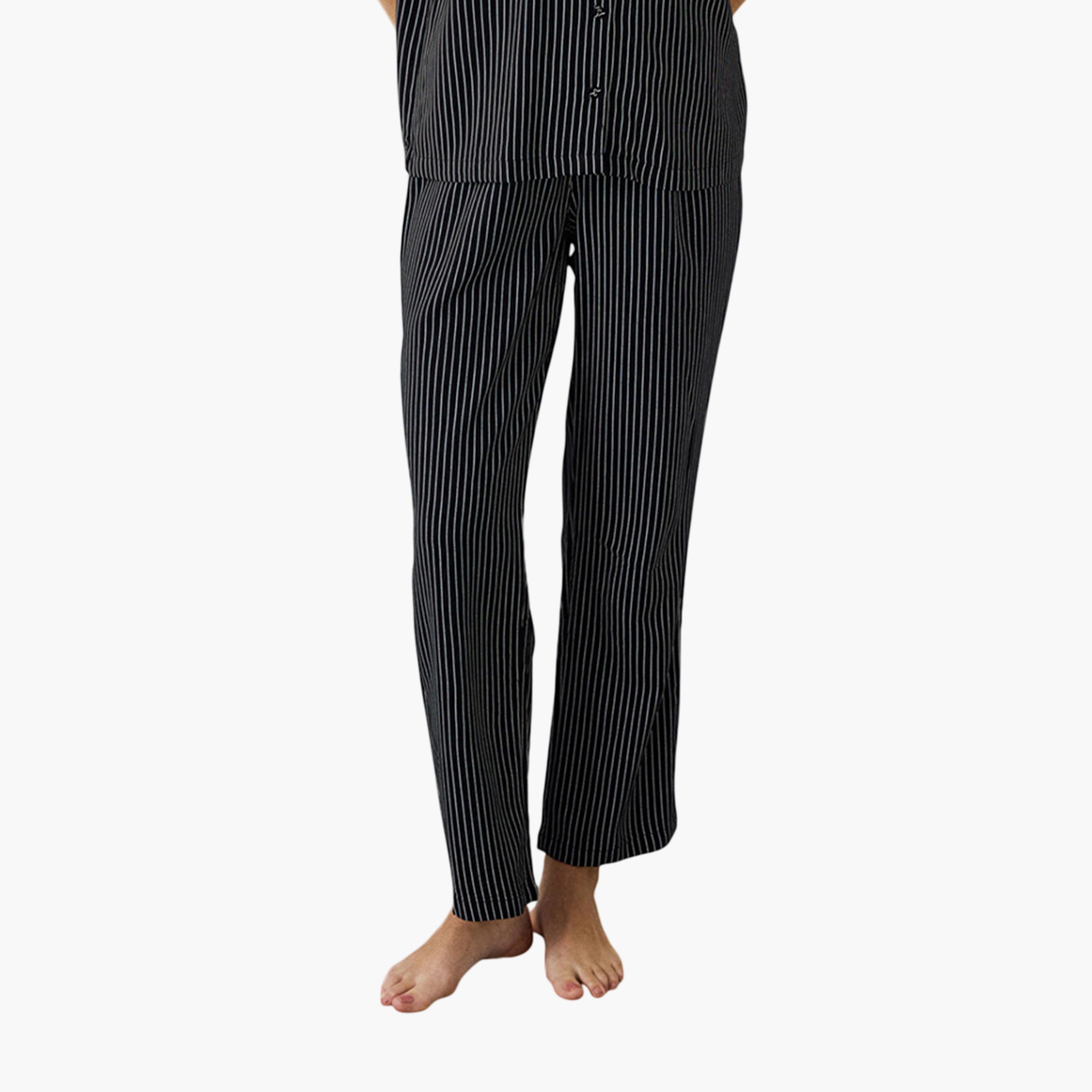 Penti Striped Women's Shirt and Pyjama Set-women-clothing-nightwear-pyjamas-longsets-image-3