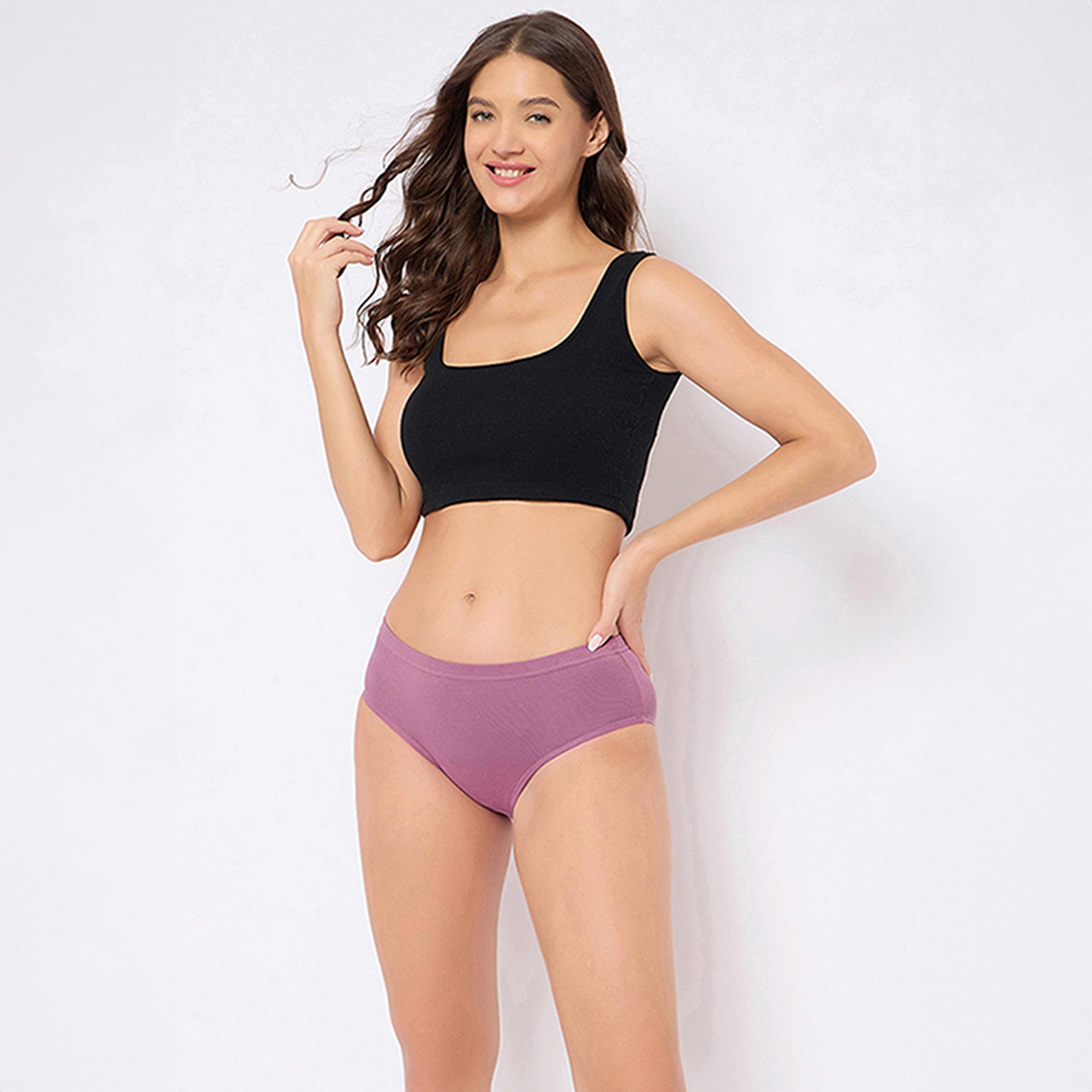 Clovia Pack of 3 Mid-Waist Women's Hipster Panties with Inner Elastic - Cotton-women-clothing-lingerie-panties-image-7