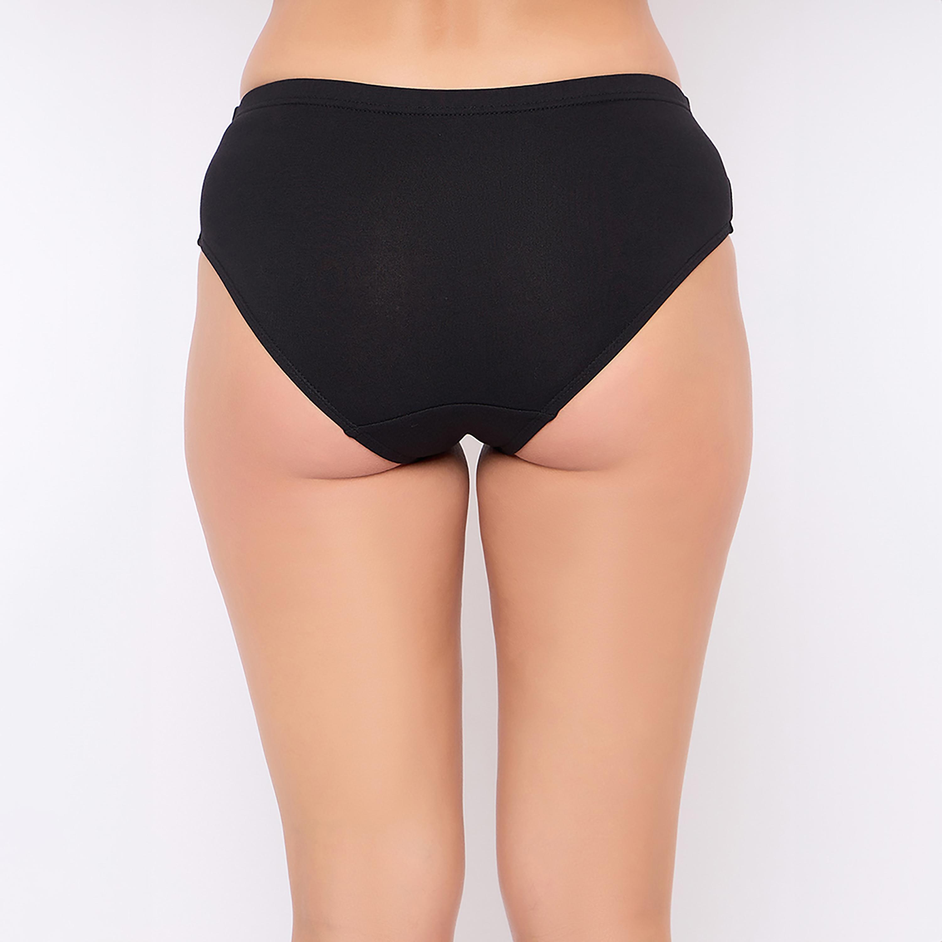 عبوة 5 سراويل هيجستر بخصر متوسط مع مطاط داخلي - قطن من كلوفيا-women-clothing-lingerie-panties-image-10