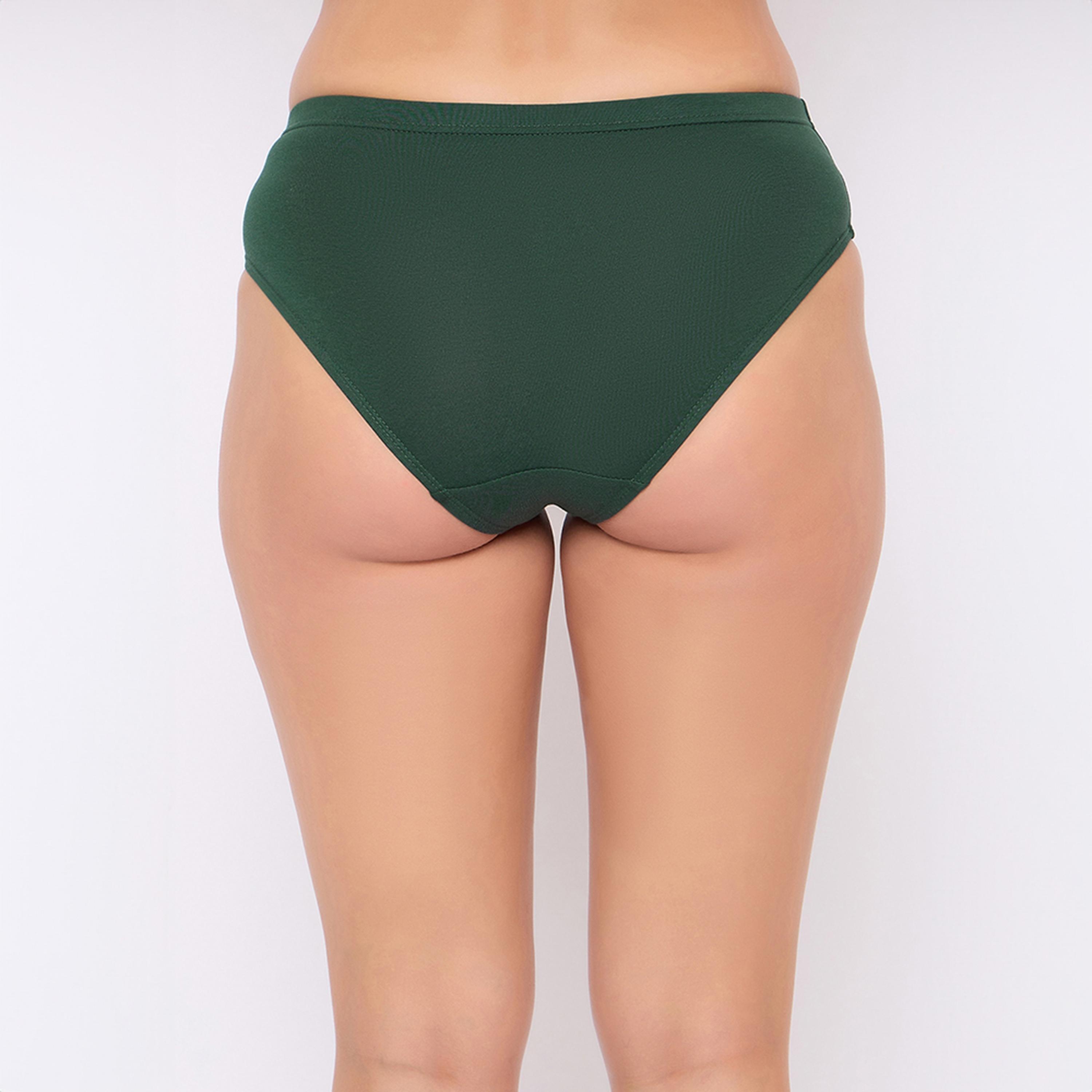 عبوة 5 سراويل هيجستر بخصر متوسط مع مطاط داخلي - قطن من كلوفيا-women-clothing-lingerie-panties-image-9