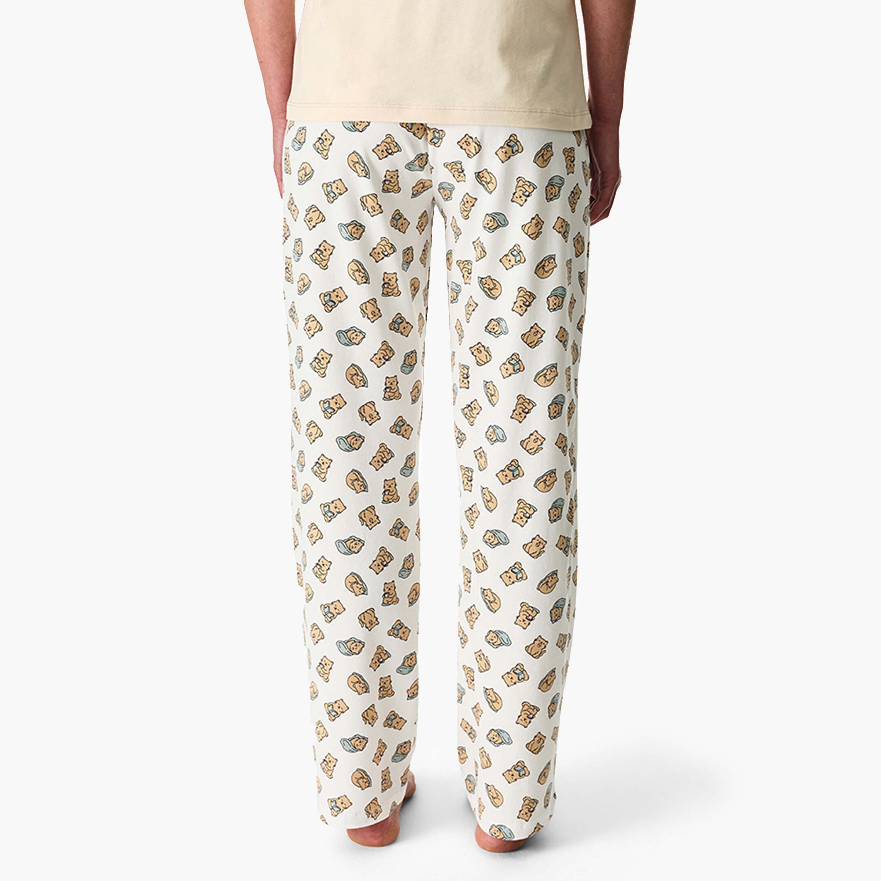 Penti Women's Graphic T-Shirt & Pyjama Set-women-clothing-nightwear-pyjamas-longsets-image-3