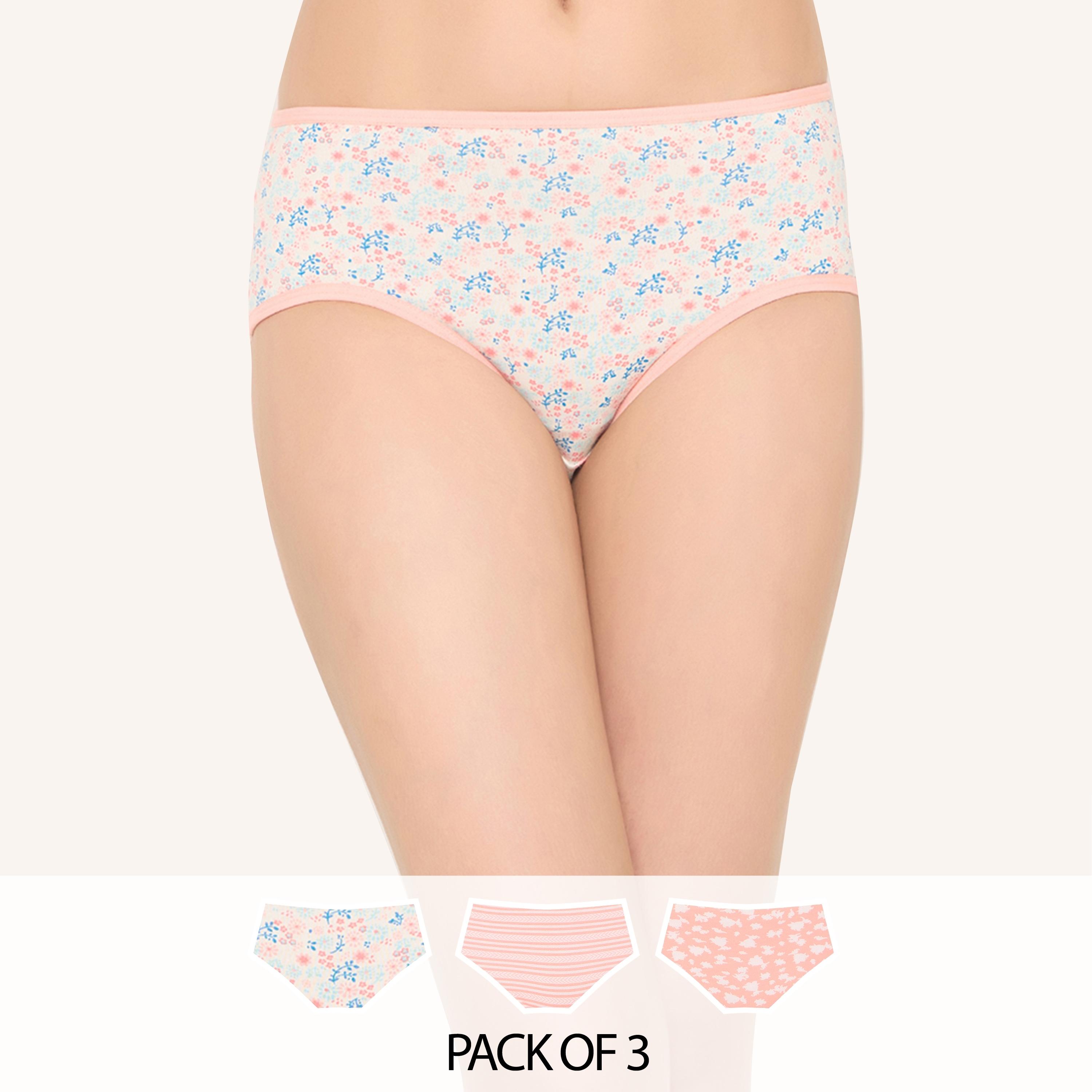Clovia Pack of 3 Printed Mid Waist Women's Hipster Panties - Cotton-women-clothing-lingerie-panties-image-1