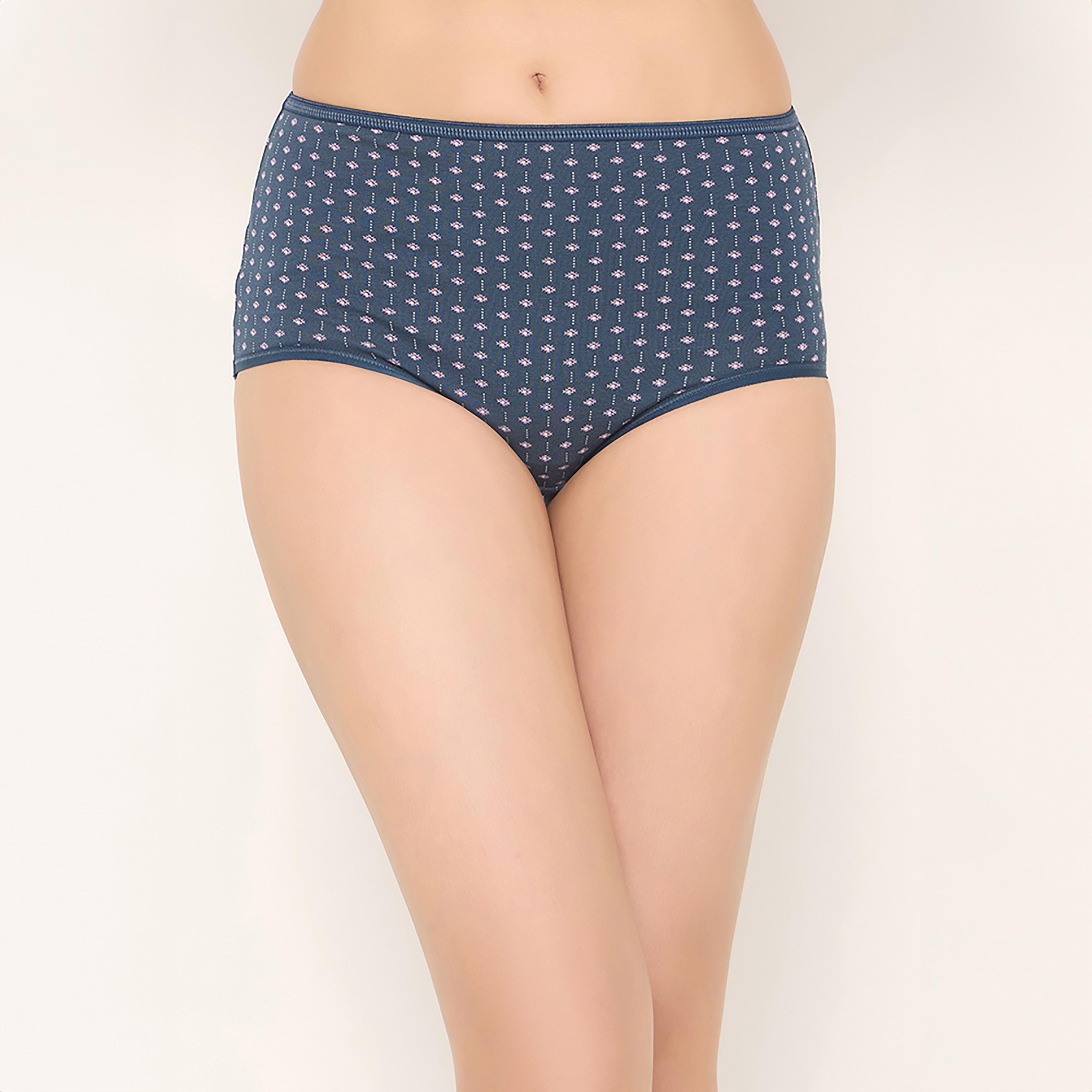 عبوة 3 سراويل هيجستر بخصر عالٍ وطبعة - قطن من كلوفيا-women-clothing-lingerie-panties-image-11