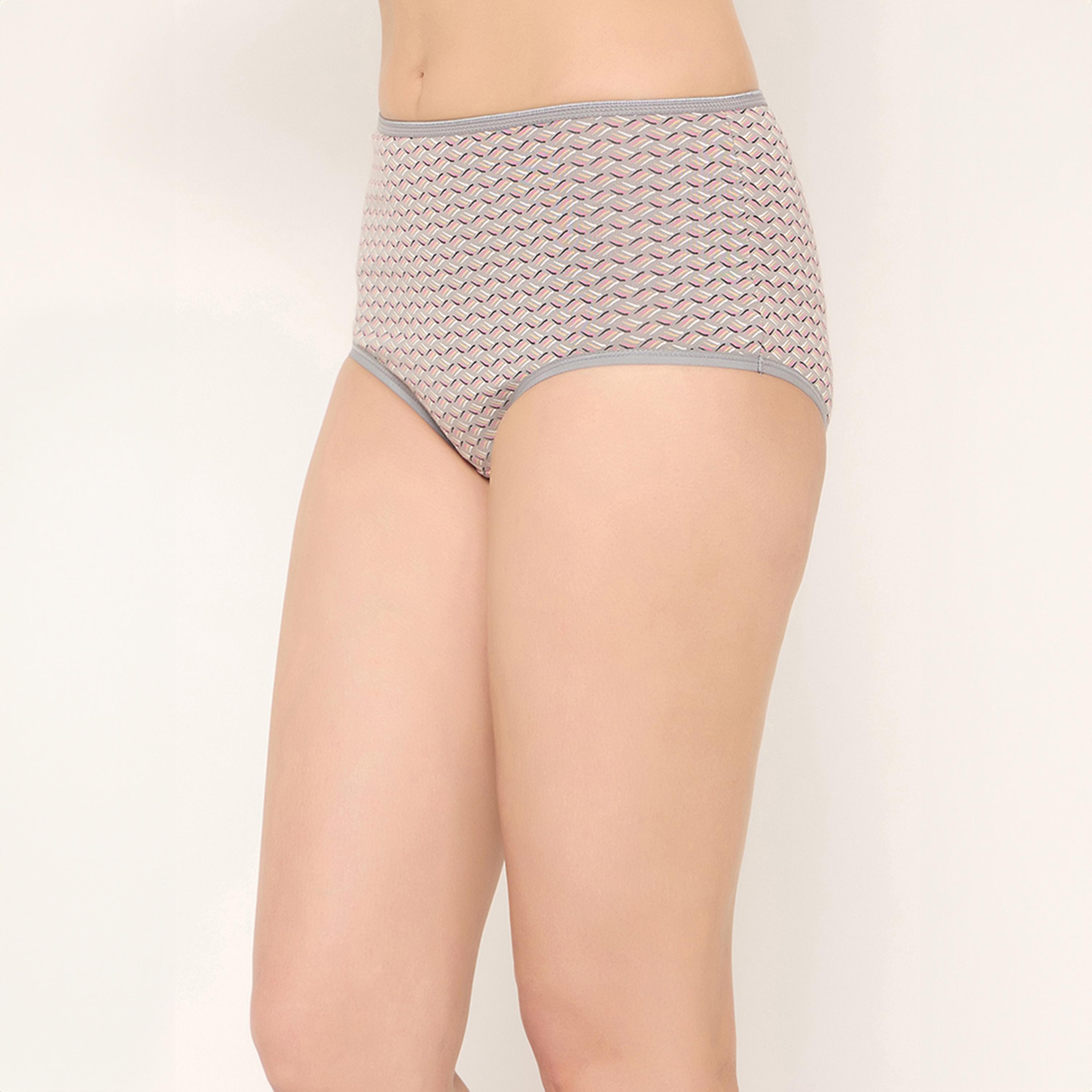 عبوة 3 سراويل هيجستر بخصر عالٍ وطبعة - قطن من كلوفيا-women-clothing-lingerie-panties-image-12