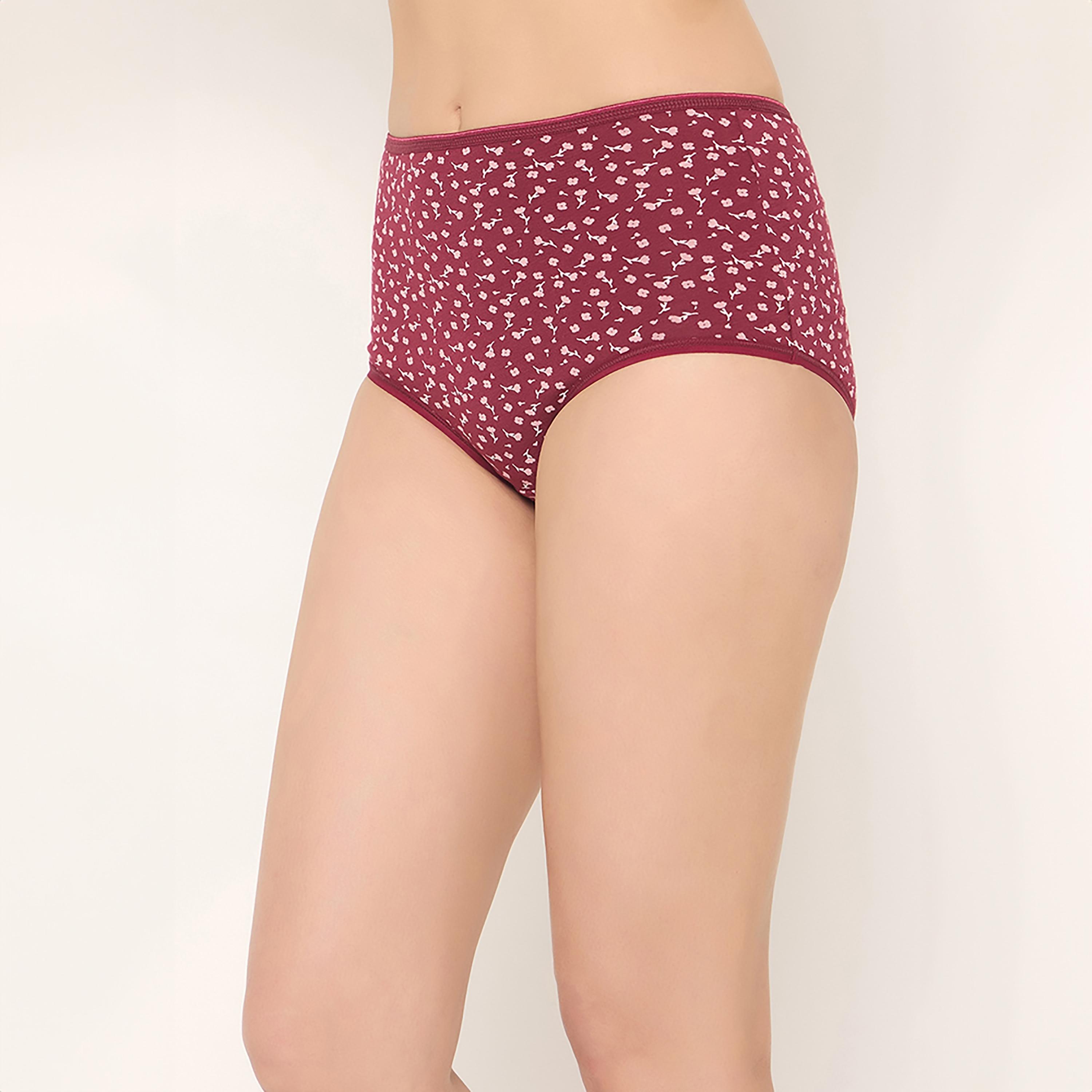 عبوة 3 سراويل هيجستر بخصر عالٍ وطبعة - قطن من كلوفيا-women-clothing-lingerie-panties-image-13