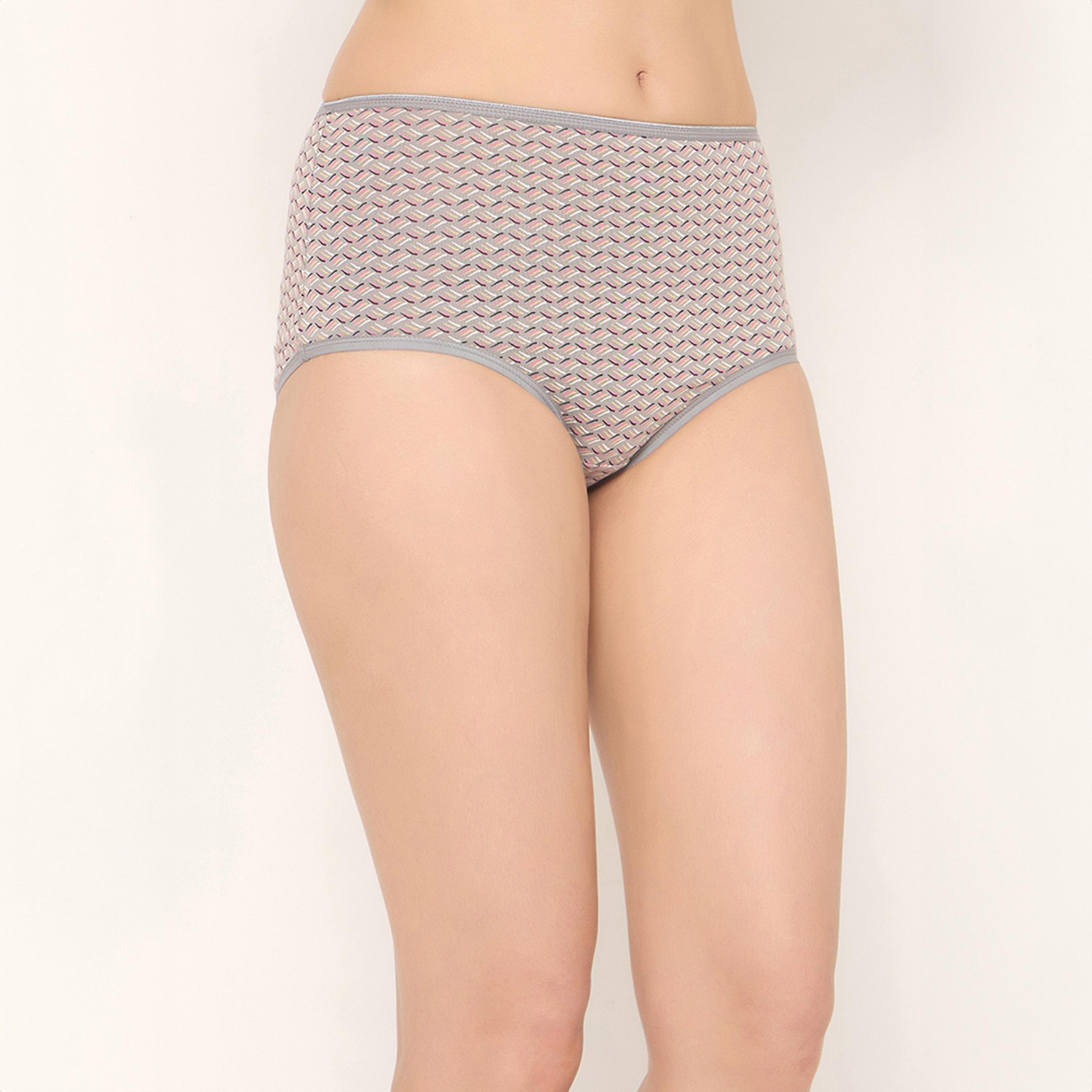 عبوة 3 سراويل هيجستر بخصر عالٍ وطبعة - قطن من كلوفيا-women-clothing-lingerie-panties-image-15