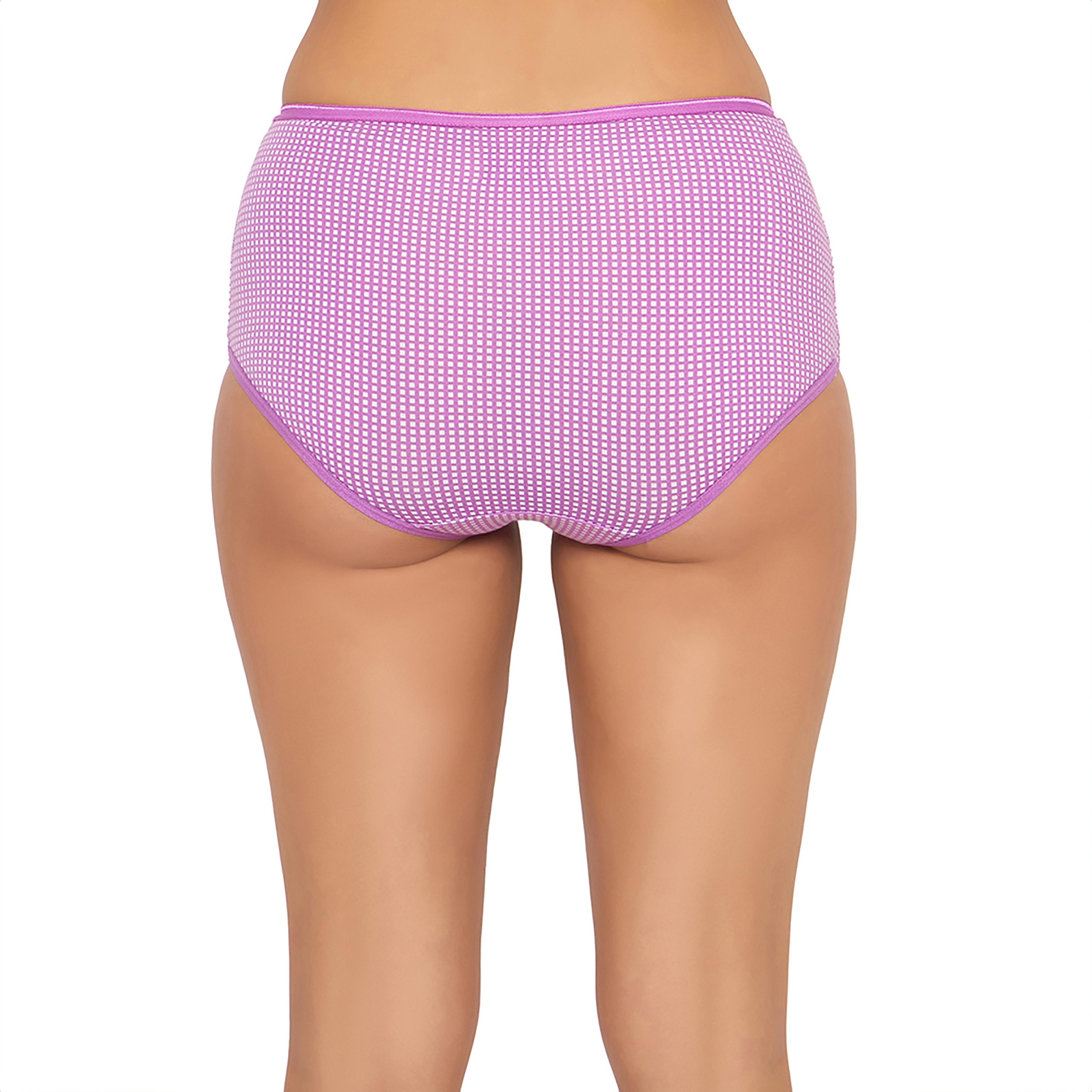 عبوة 3 سراويل هيجستر بخصر عالٍ وطبعة - قطن من كلوفيا-women-clothing-lingerie-panties-image-12