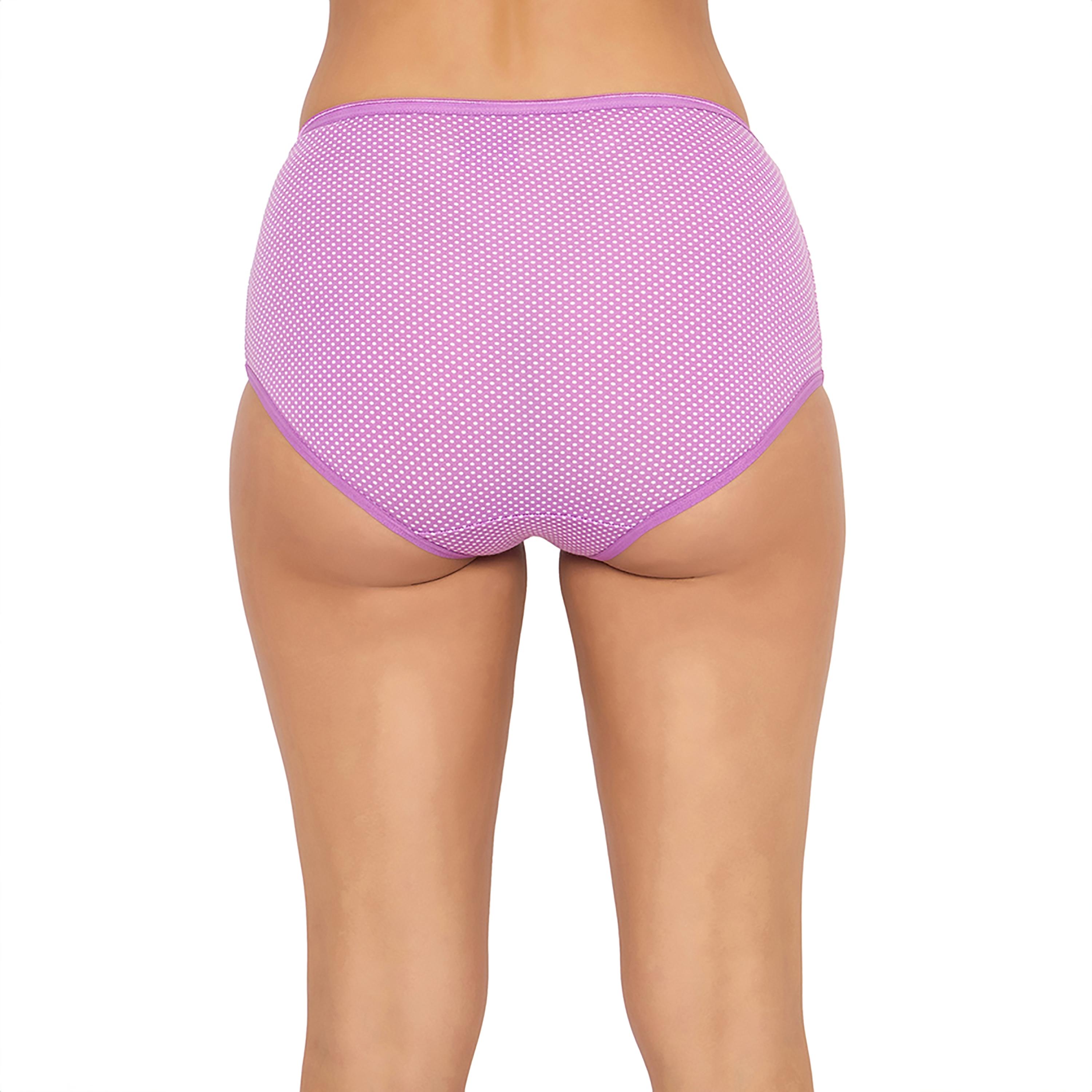 Clovia Pack of 3 High Waist Printed Women's Hipster Panties - Cotton-women-clothing-lingerie-panties-image-2