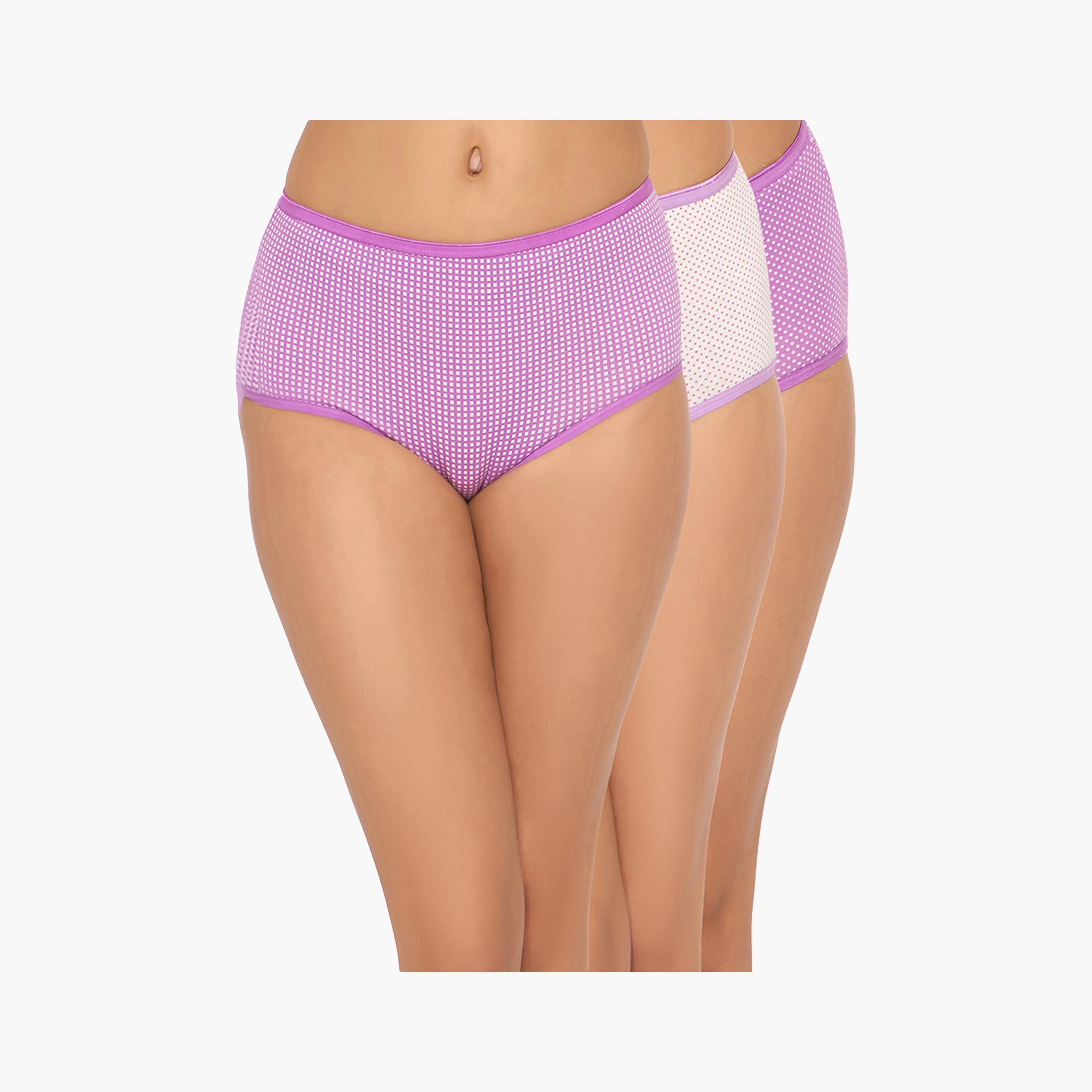 Clovia Pack of 3 High Waist Printed Women's Hipster Panties - Cotton-women-clothing-lingerie-panties-image-4