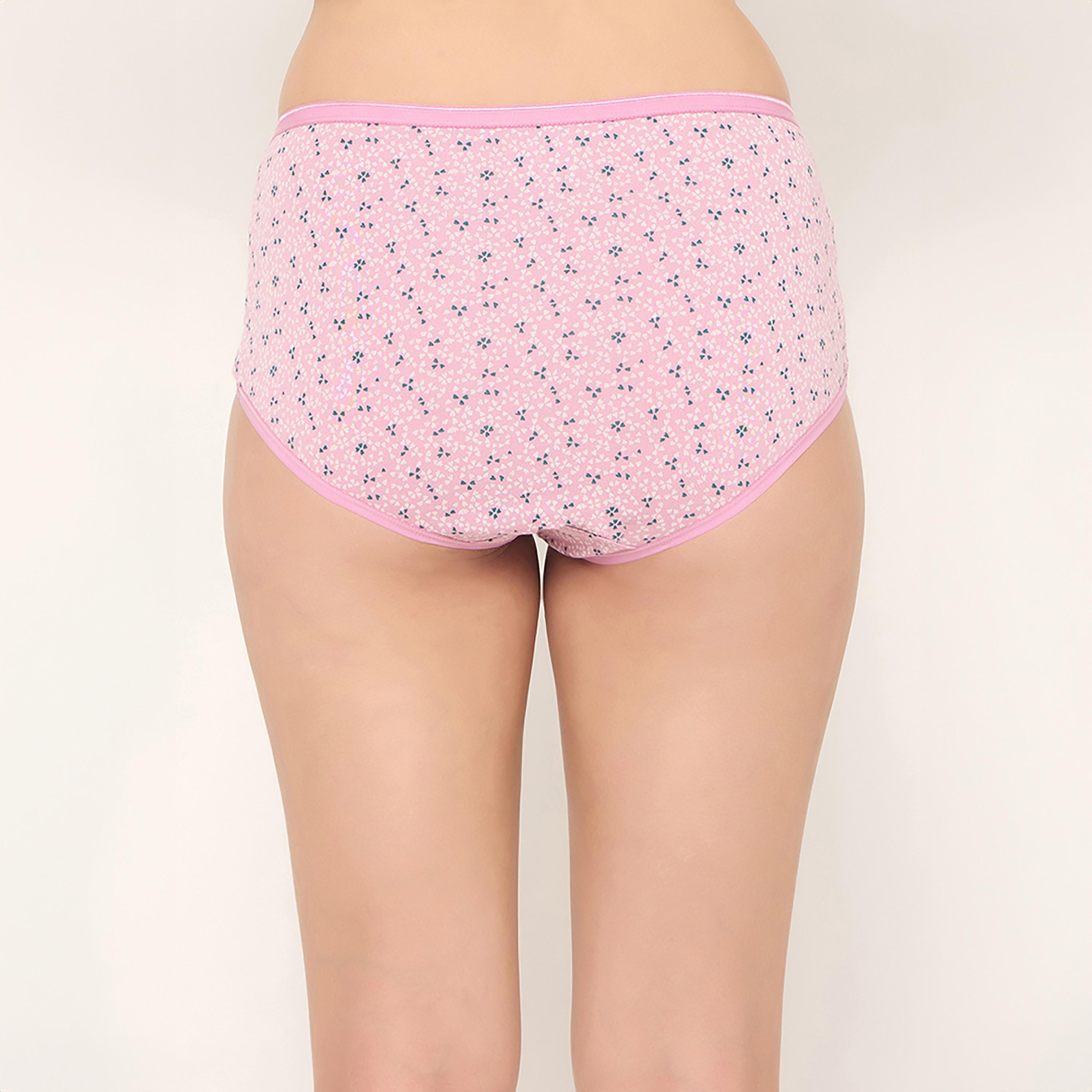 عبوة 3 سراويل هيجستر بخصر عالٍ وطبعة قلوب ومطاط داخلي - قطن من كلوفيا-women-clothing-lingerie-panties-image-13