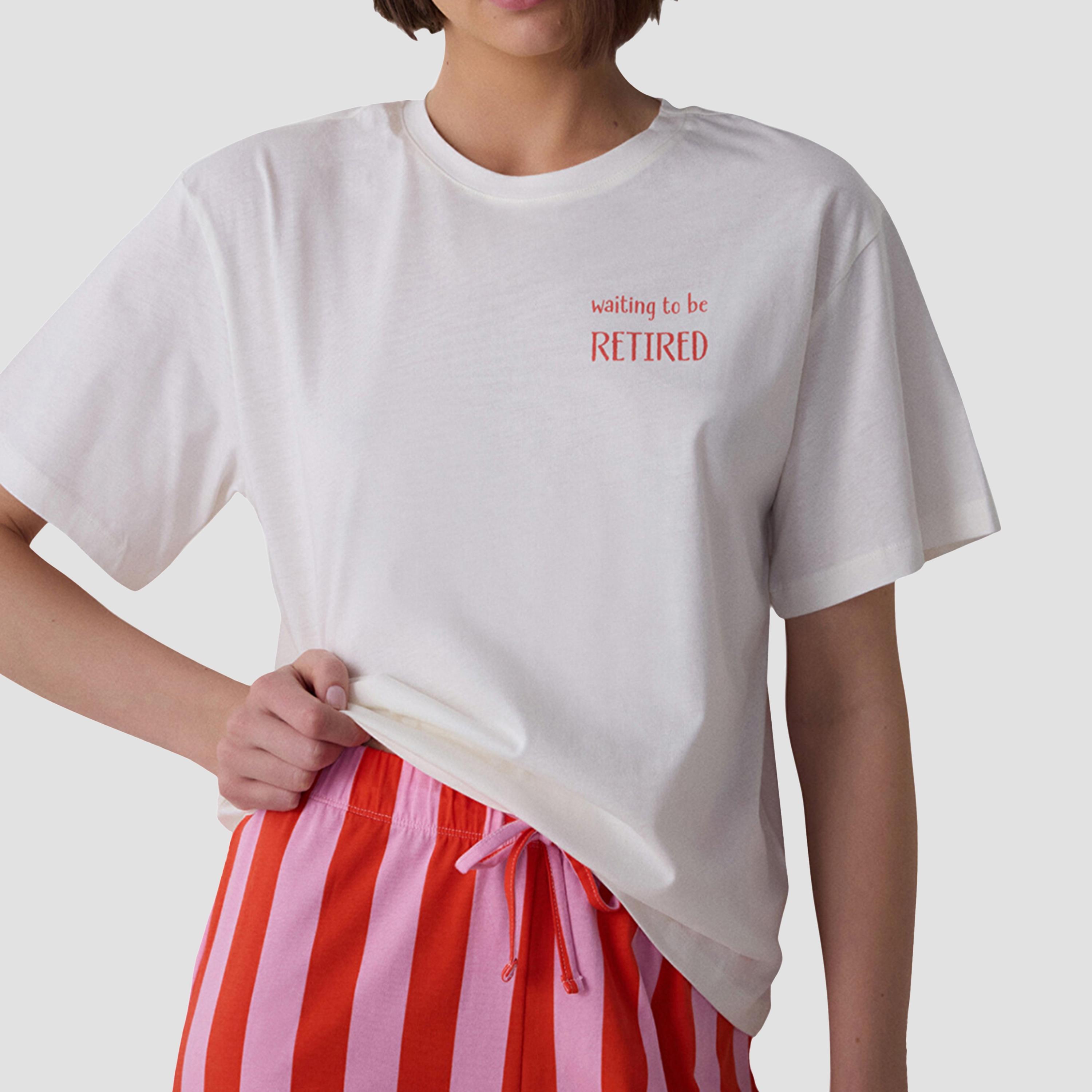 Penti Striped Women's T-Shirt and Pyjama Set-women-clothing-nightwear-pyjamas-longsets-image-5