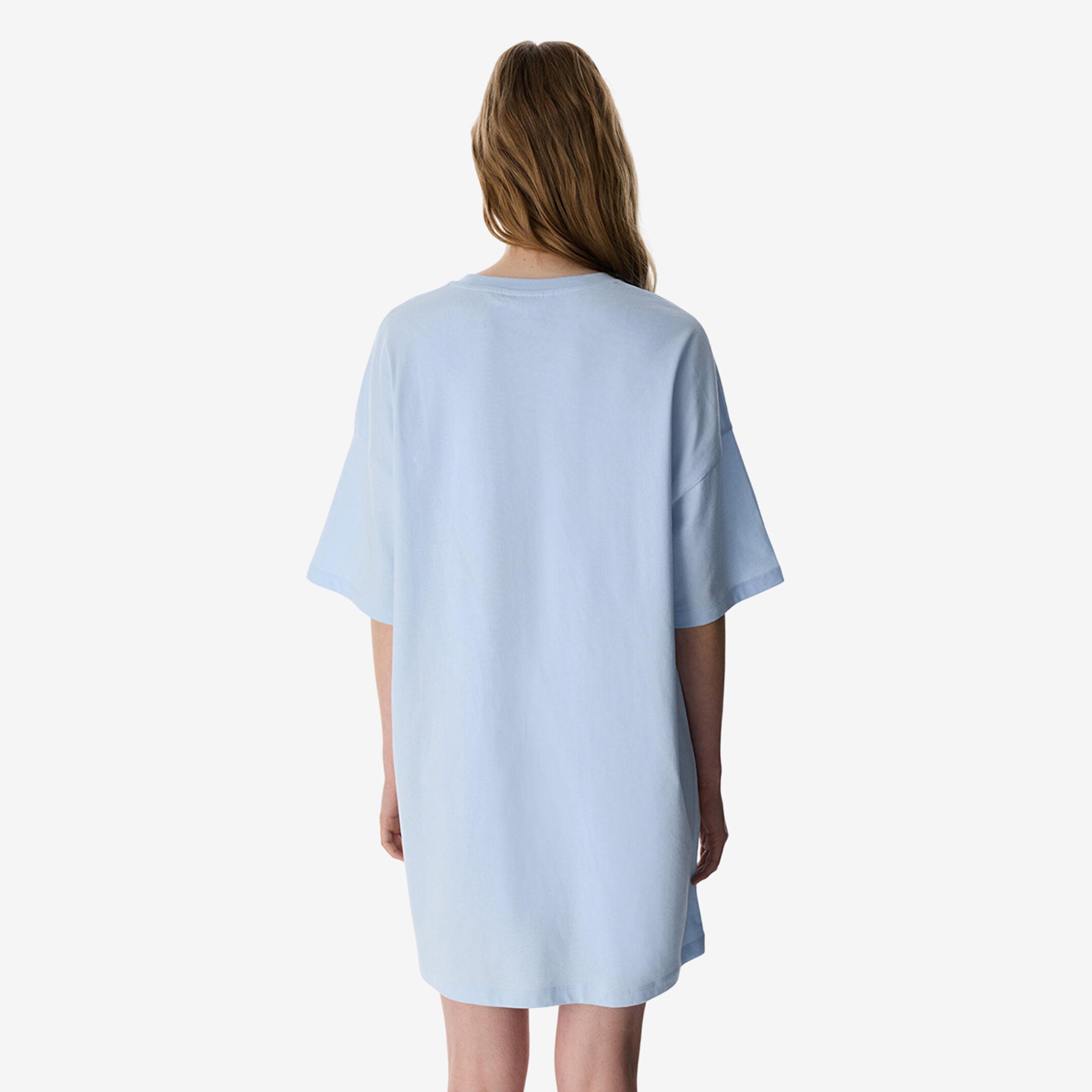 قميص نوم حريمي بأكمام قصيرة وفتحة رقبة مستديرة وطبعة جرافيك من بينتي-women-clothing-nightwear-nighties-image-2