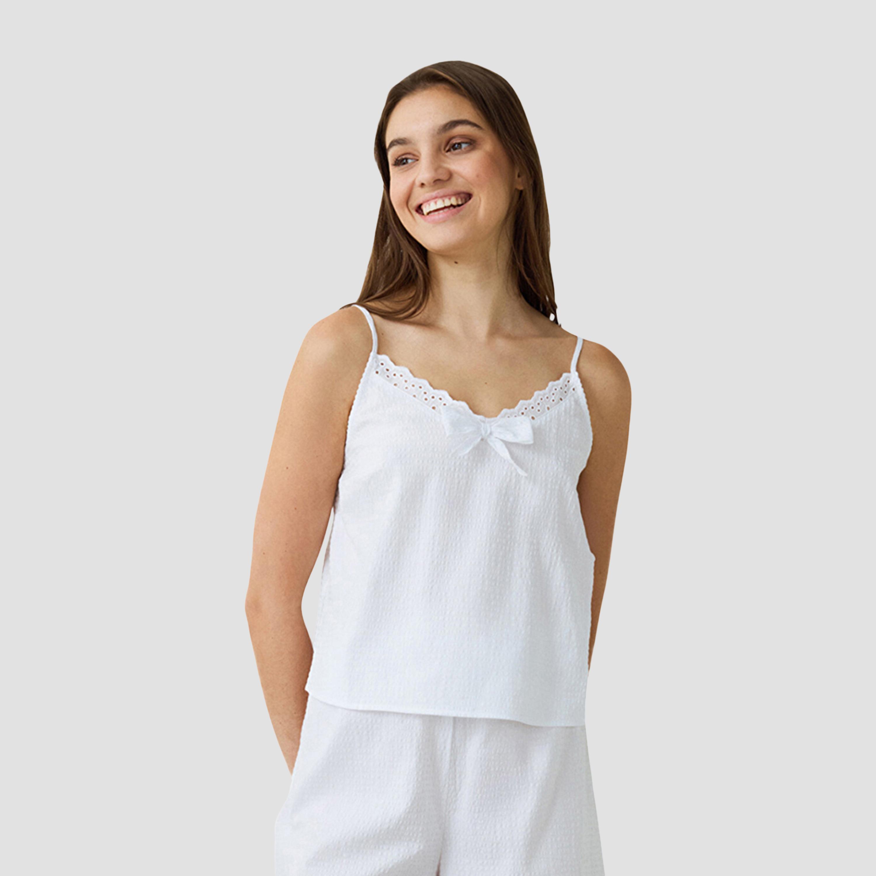 طقم كامي توب وشورت نسائي من بينتي-women-clothing-nightwear-pyjamas-shortsets-image-2