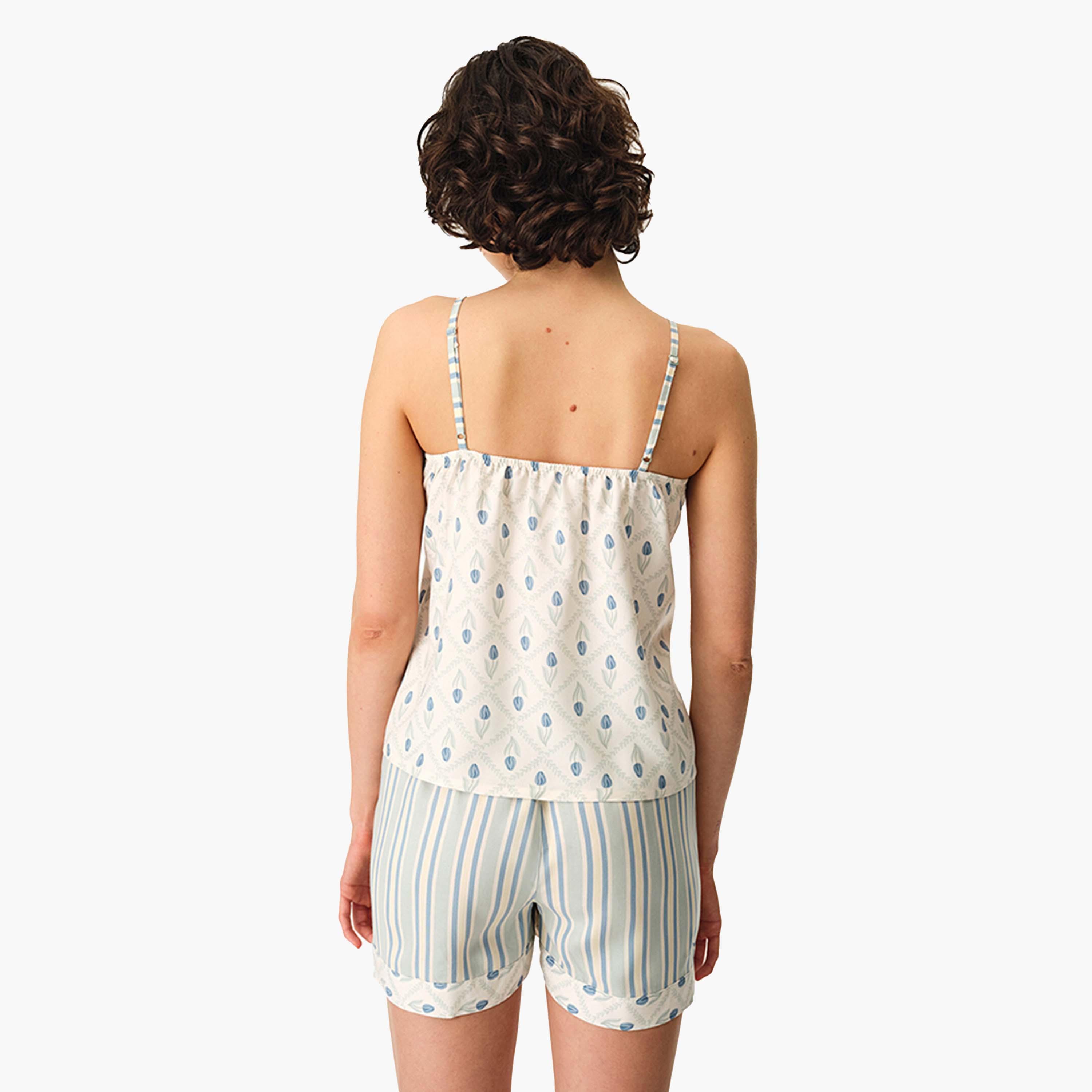 Penti Stripes High-Rise Elasticated Waist Women's Shorts-women-clothing-shorts-image-4