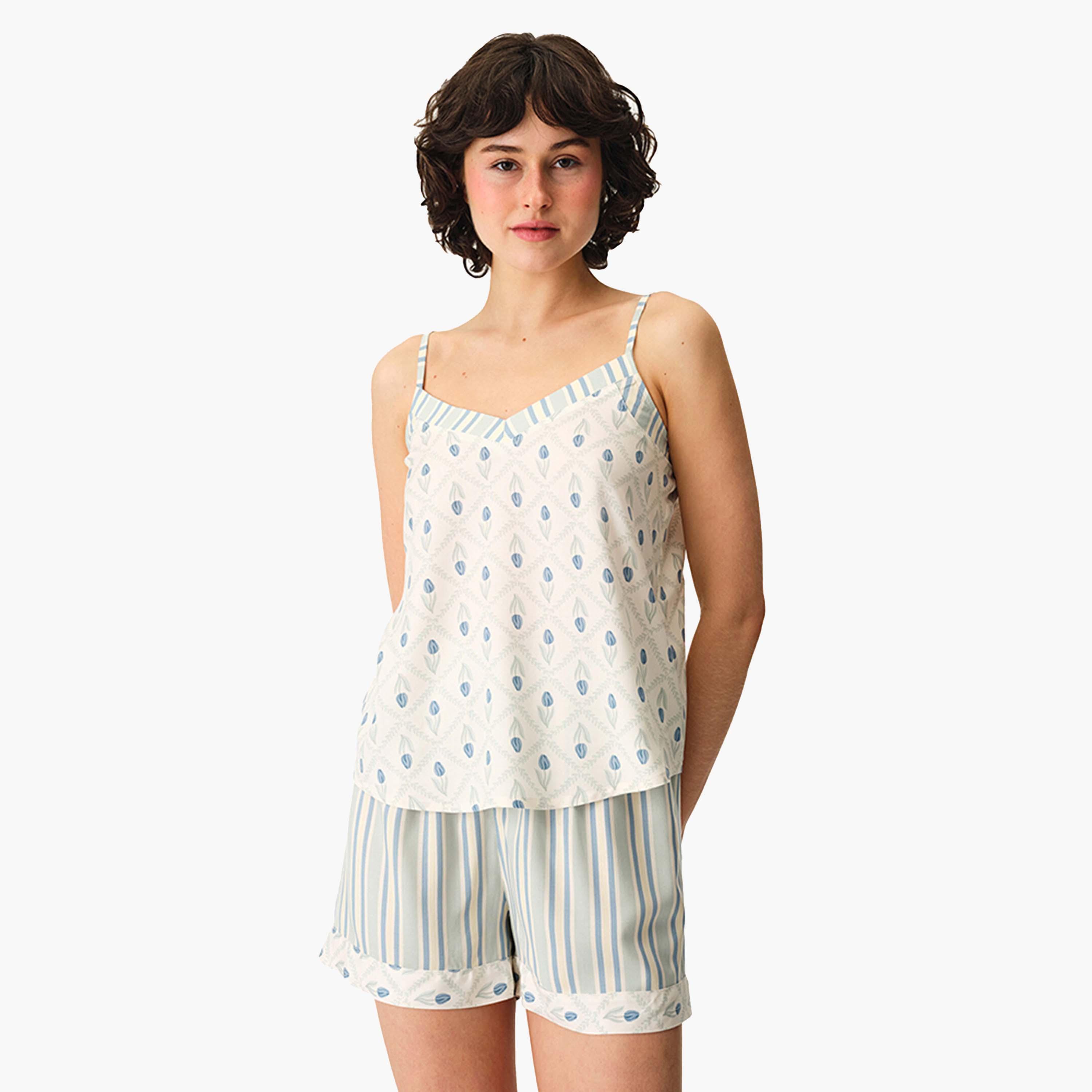 Penti Stripes High-Rise Elasticated Waist Women's Shorts-women-clothing-shorts-image-5