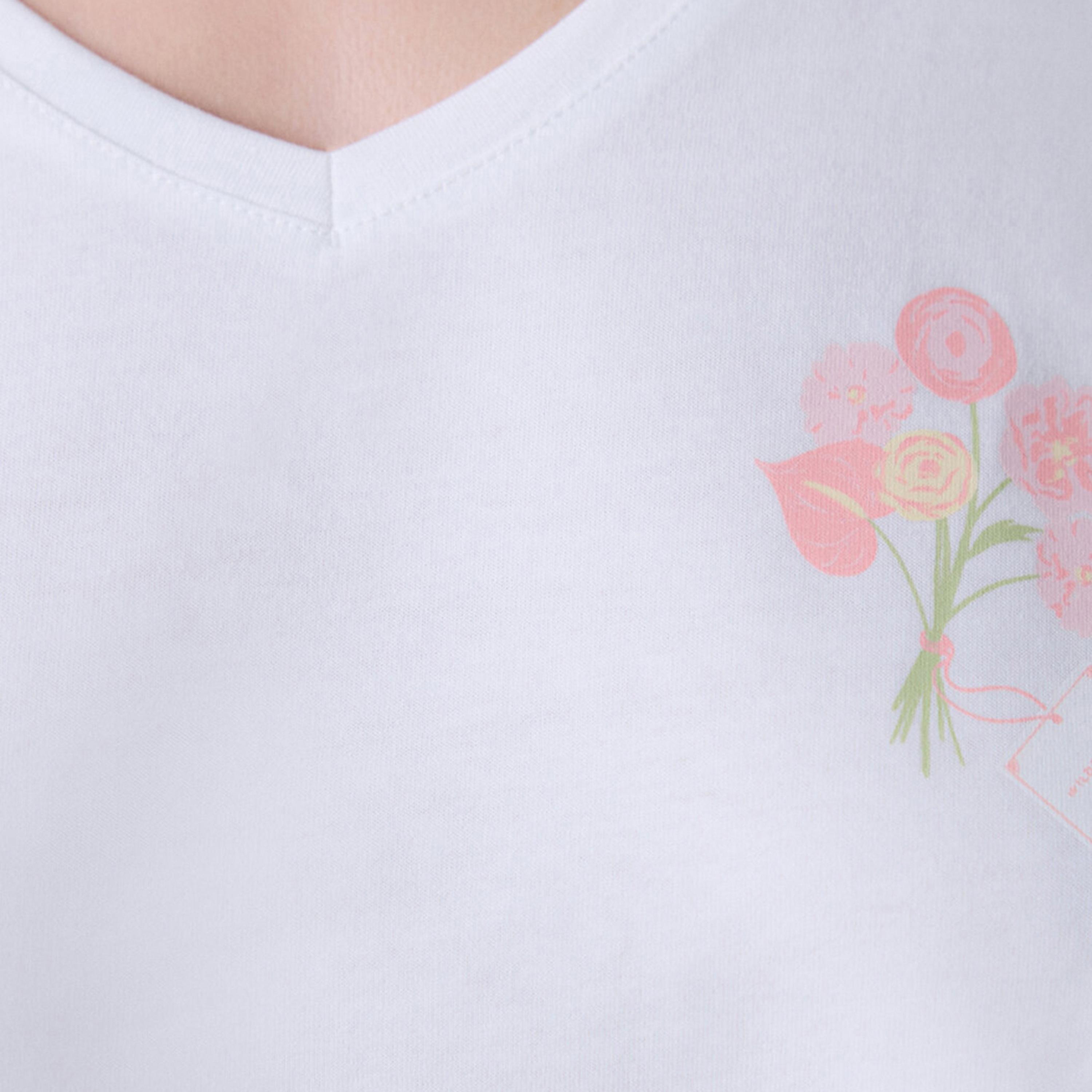 Penti Floral Print Women's T-Shirt and Capri Set-women-clothing-nightwear-pyjamas-longsets-image-6
