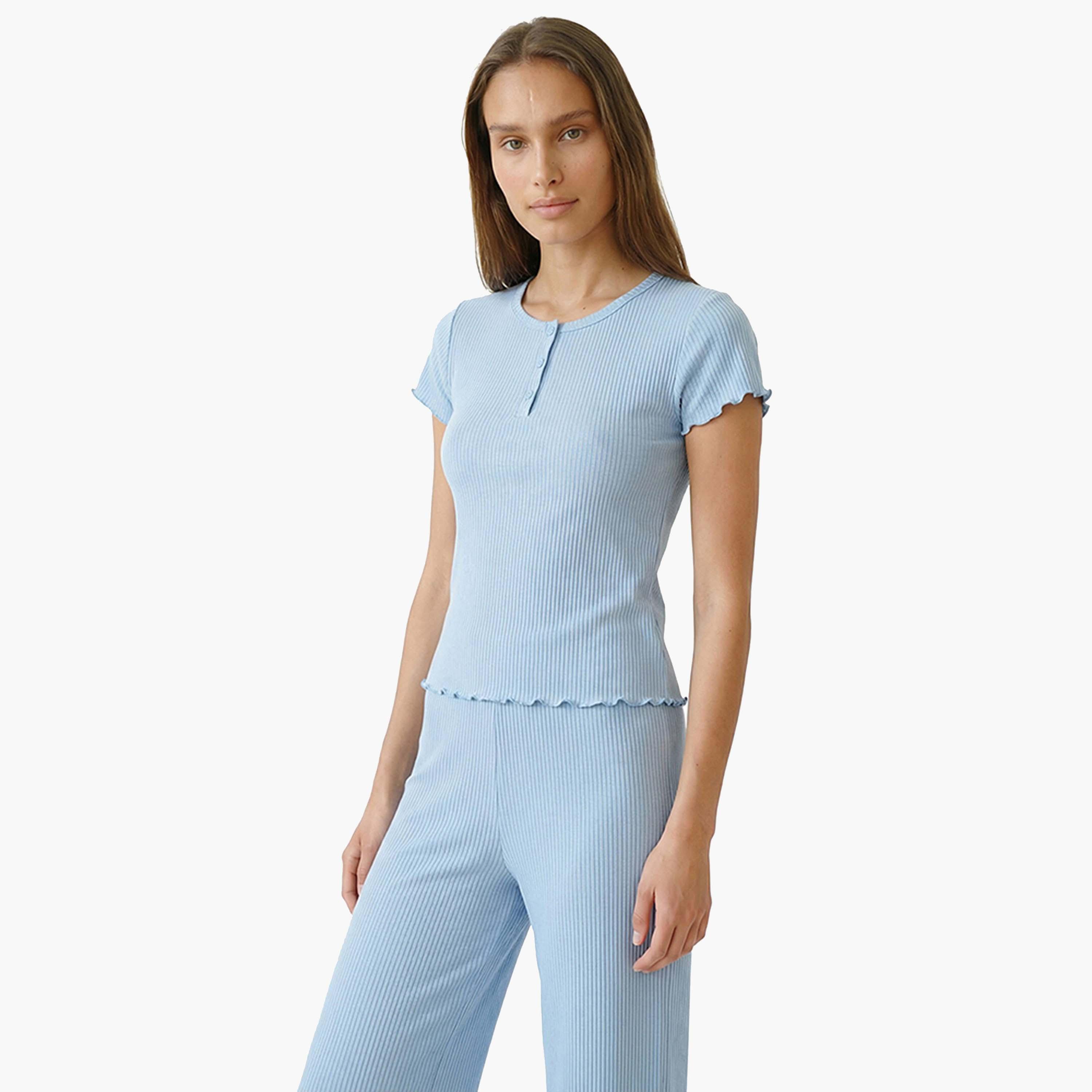 Penti Women's Plain Top & Pyjama Set-women-clothing-nightwear-pyjamas-longsets-image-3