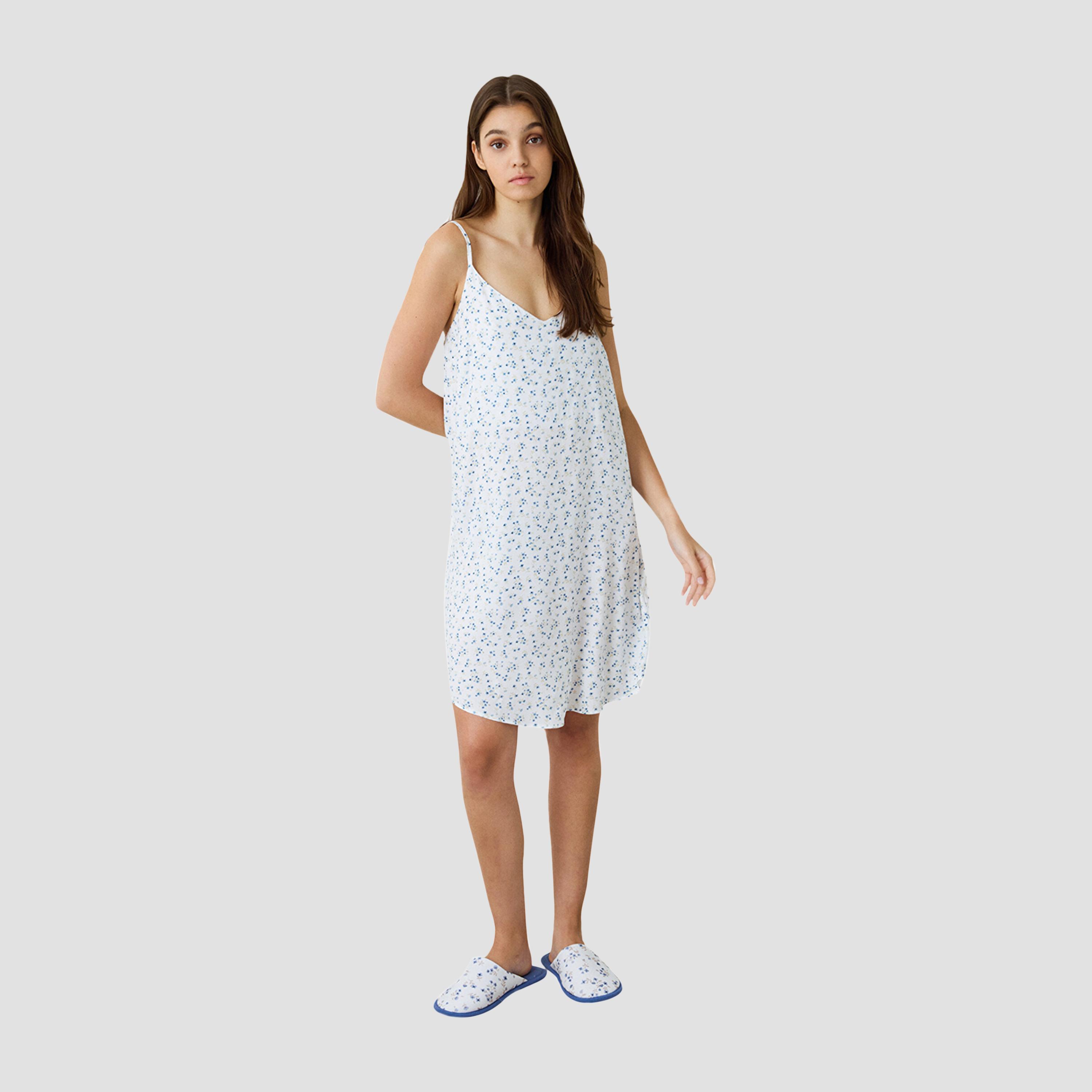 Penti Floral Print Shoulder Straps Women's Nightdress-women-clothing-nightwear-nighties-image-1
