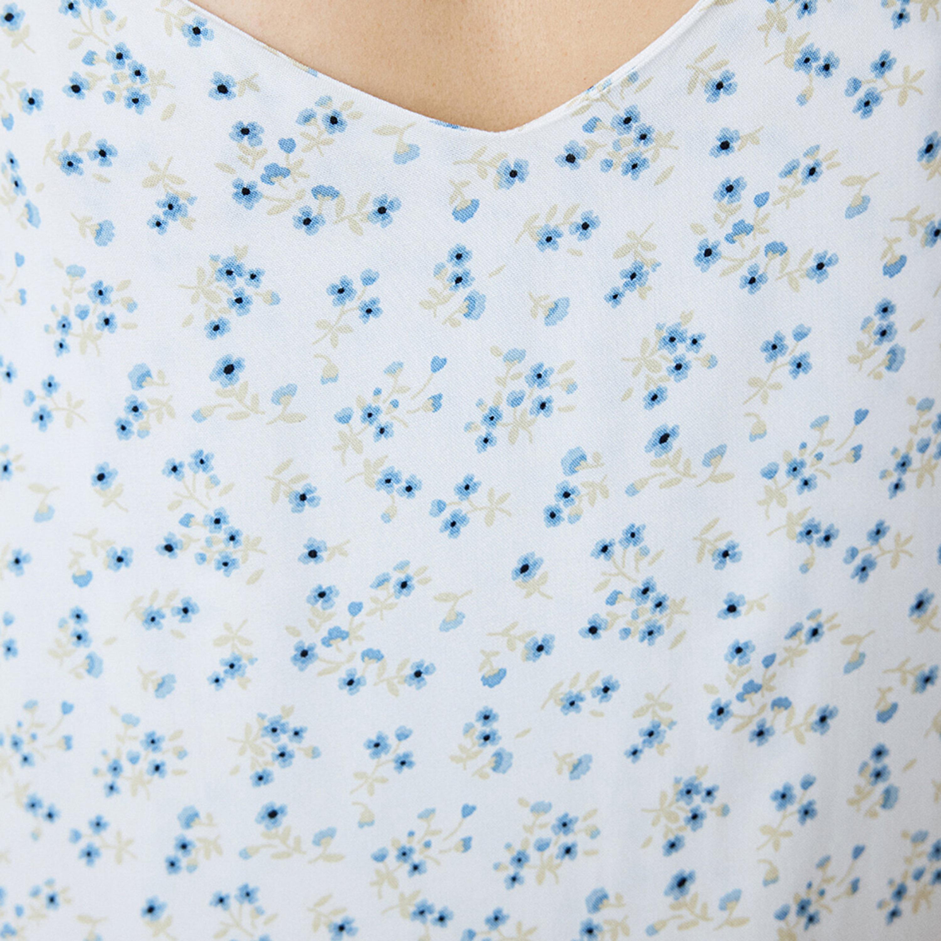 قميص نوم نسائي بطبعة زهور وحمالات كتف من بينتي-women-clothing-nightwear-nighties-image-4