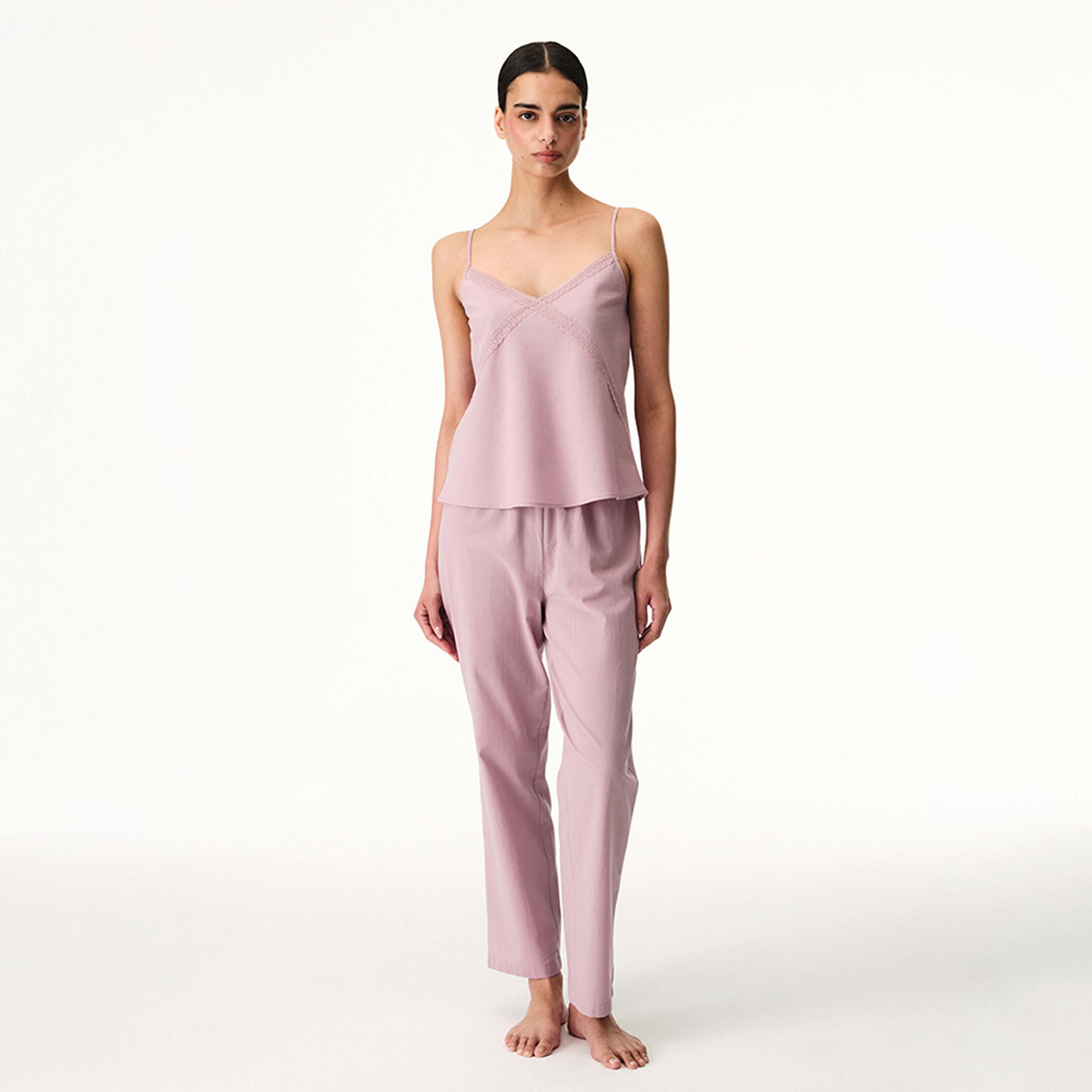 Penti Women's Plain Cami Top & Pyjama Set-women-clothing-nightwear-pyjamas-longsets-image-1