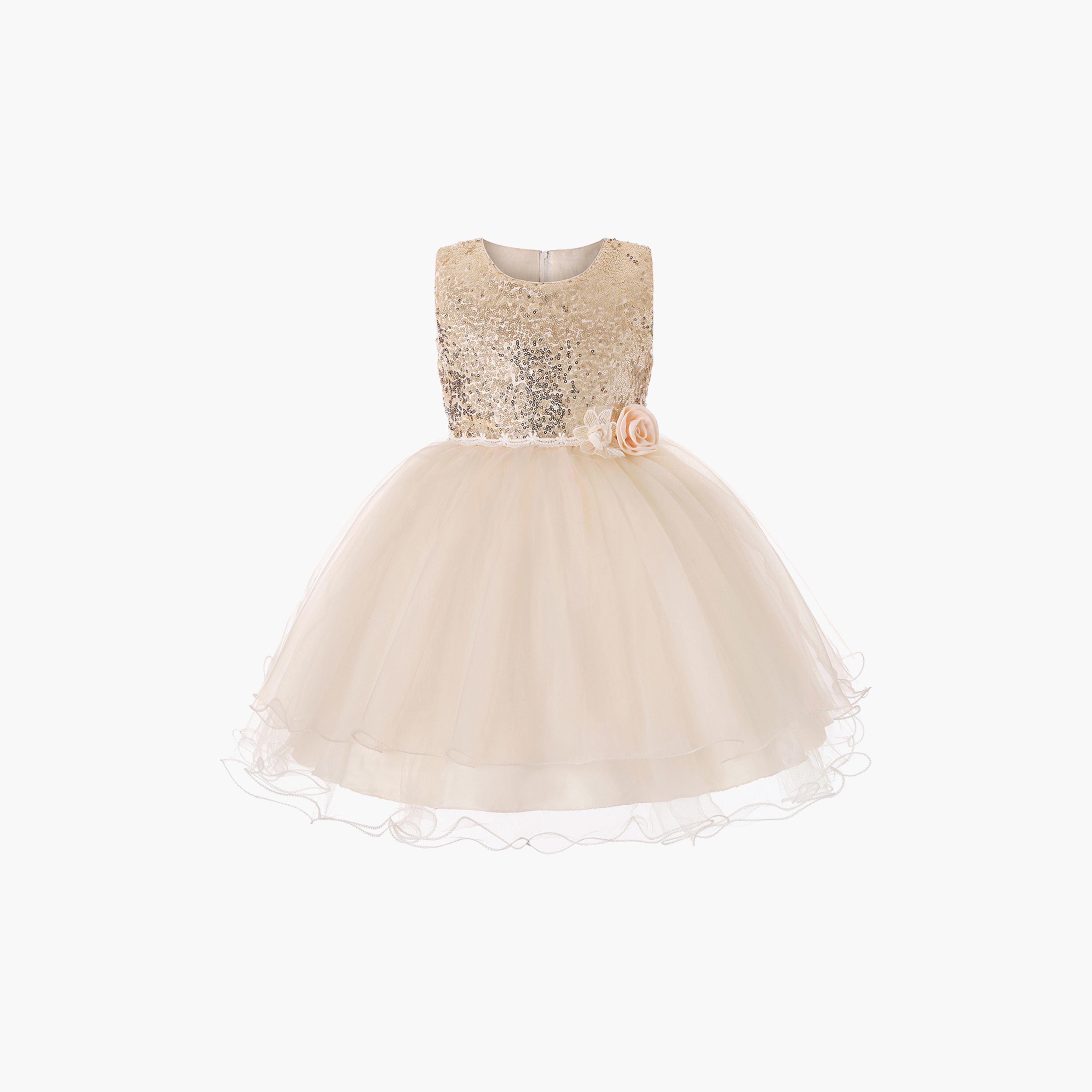 Ddaniella Princess Embellished Sleeveless Party Dress-girls-clothing-dressesandjumpsuits-image-1