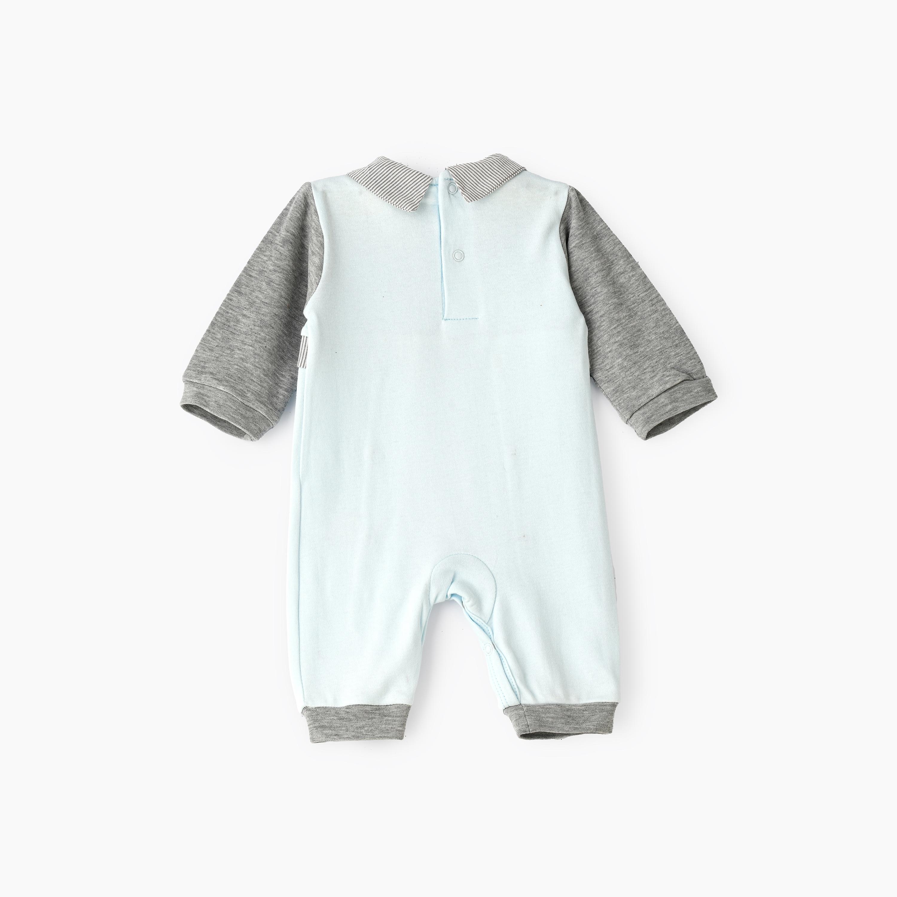 UniqKidz Printed Long Sleeves Romper-baby-boys-clothing-rompers-image-2