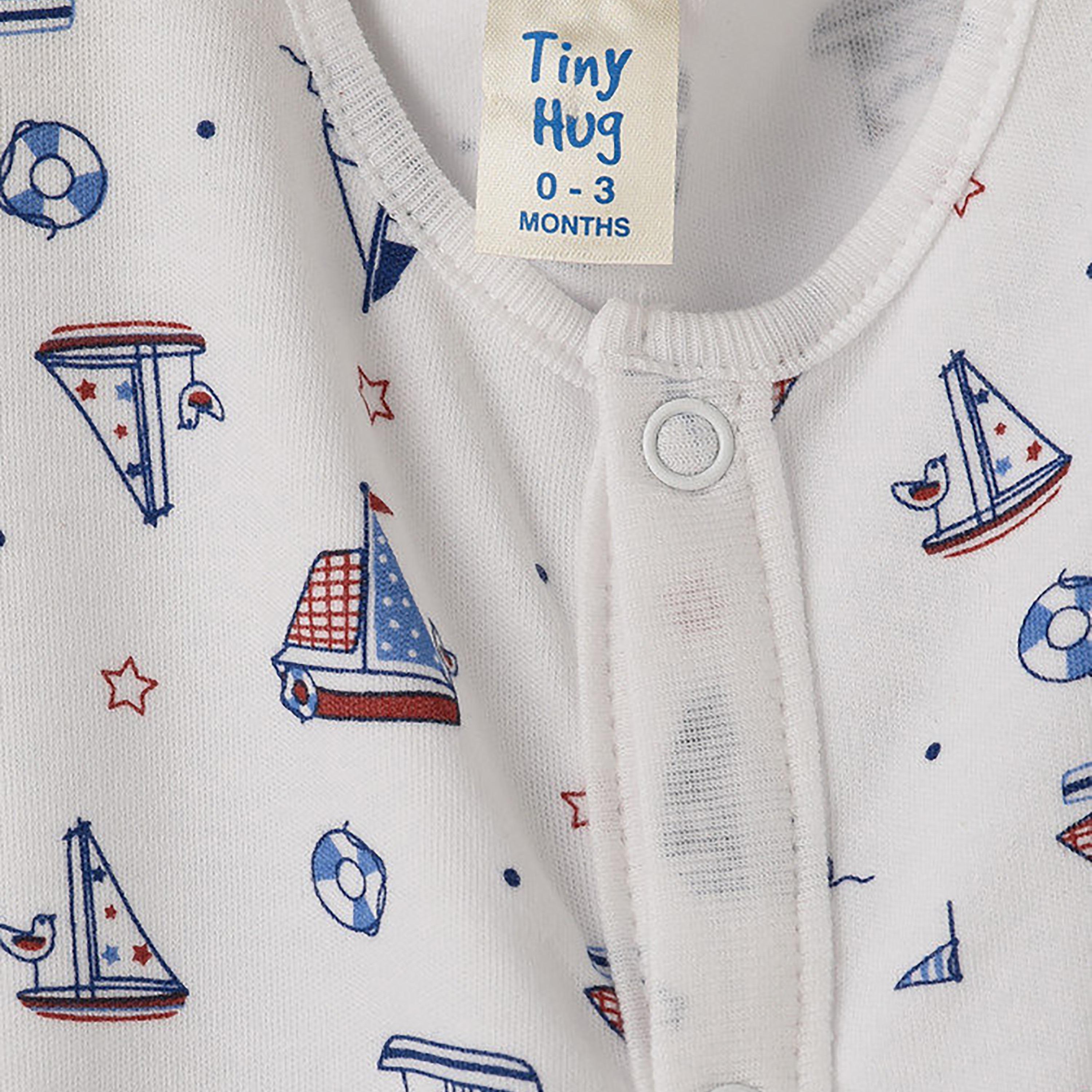 UniqKidz Cotton Ship Printed Romper-baby-boys-clothing-rompers-image-3