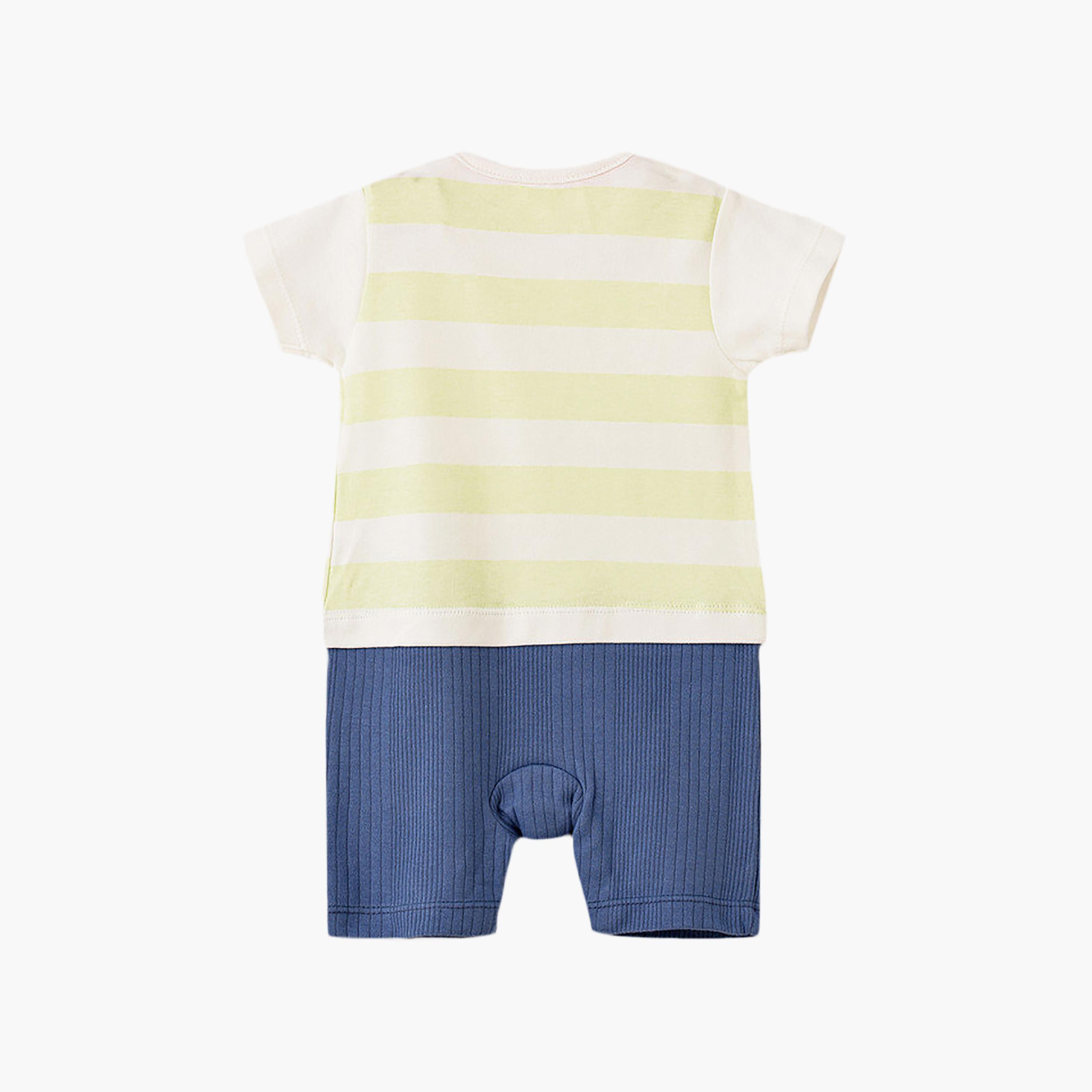 UniqKidz Cotton Fish Printed Romper-baby-boys-clothing-rompers-image-2
