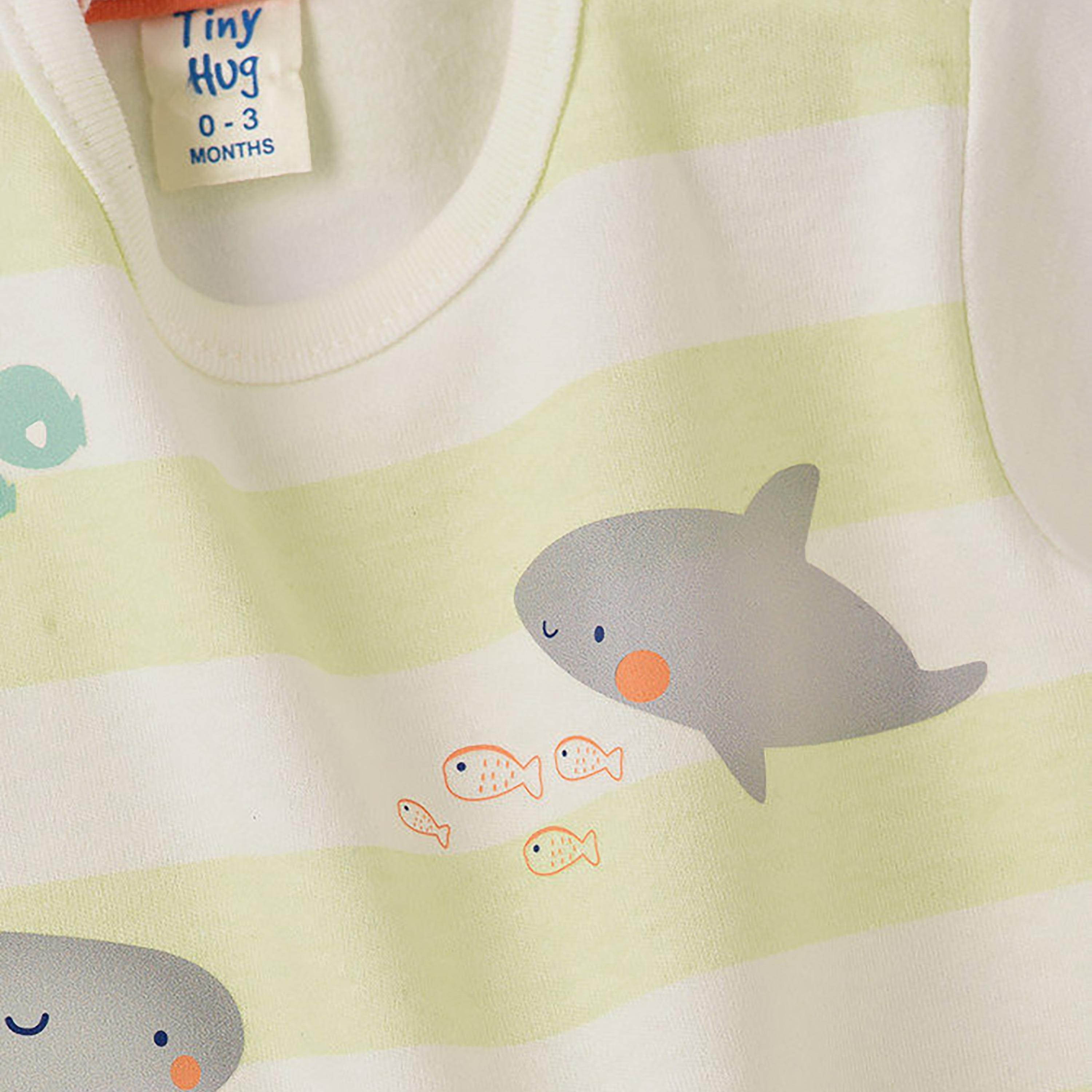 UniqKidz Cotton Fish Printed Romper-baby-boys-clothing-rompers-image-4