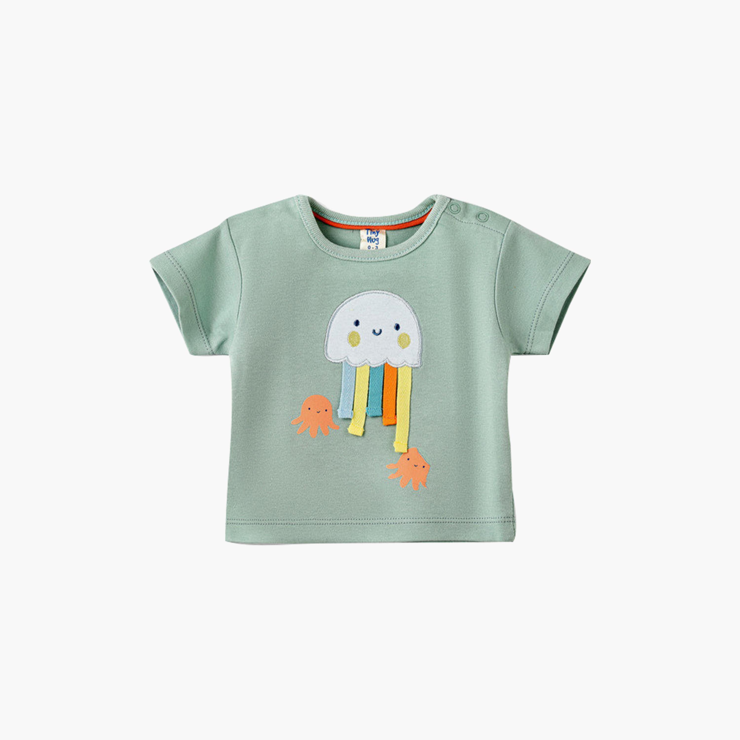 UniqKidz Cotton Short Sleeves Embroidered T-Shirt-baby-boys-clothing-tshirtsandpolos-image-1