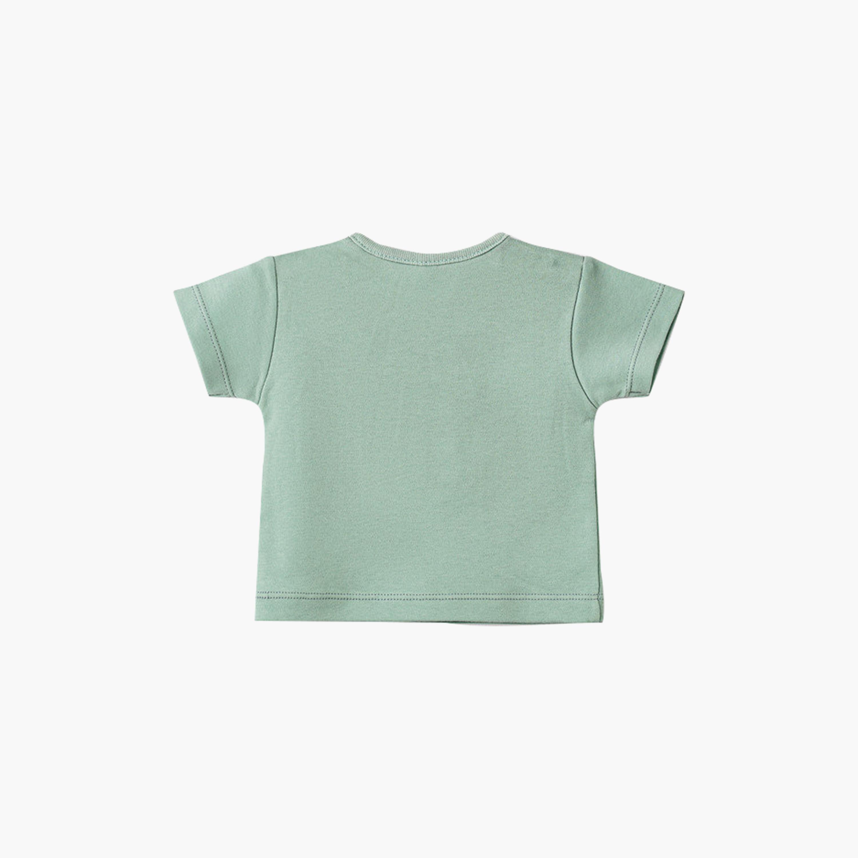 UniqKidz Cotton Short Sleeves Embroidered T-Shirt-baby-boys-clothing-tshirtsandpolos-image-2