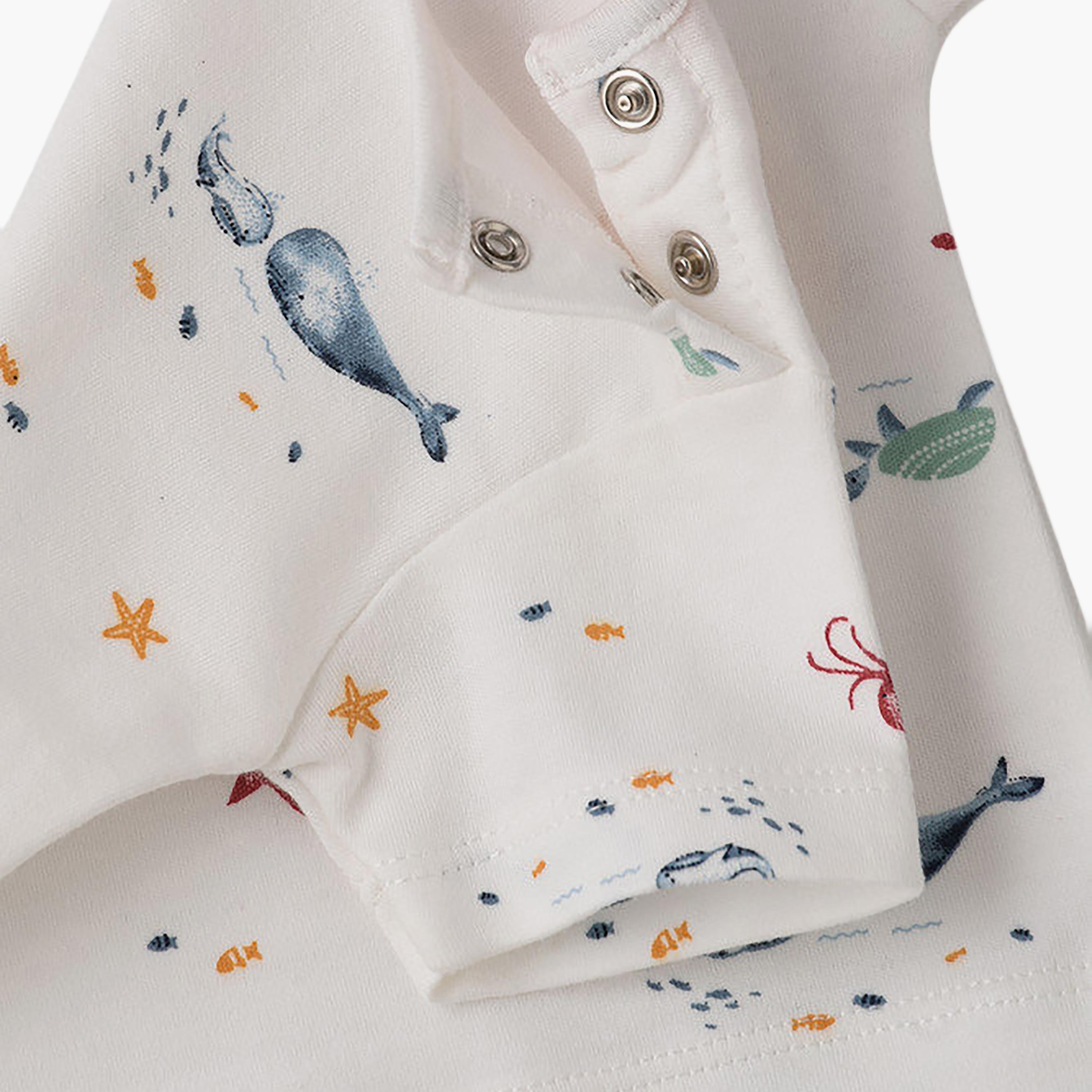 UniqKidz Cotton Short Sleeves Ocean Printed T- Shirt-baby-boys-clothing-tshirtsandpolos-image-3