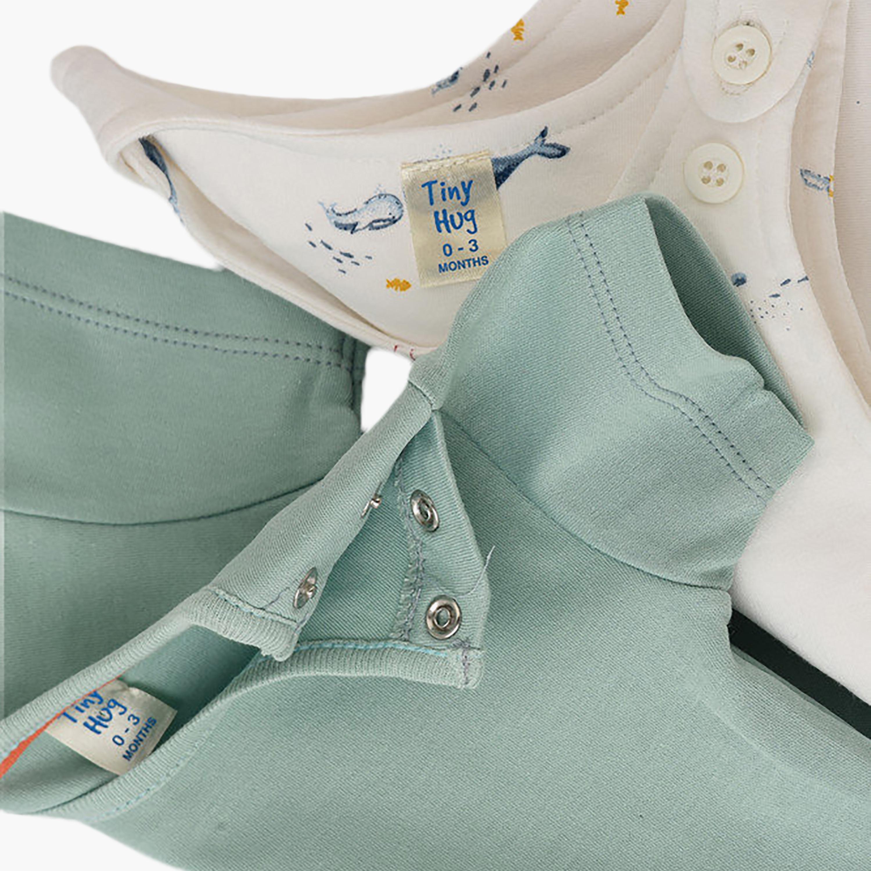 UniqKidz 2-Piece Cotton Printed T-shirt & Romper-baby-boys-clothing-setsandcoords-image-3