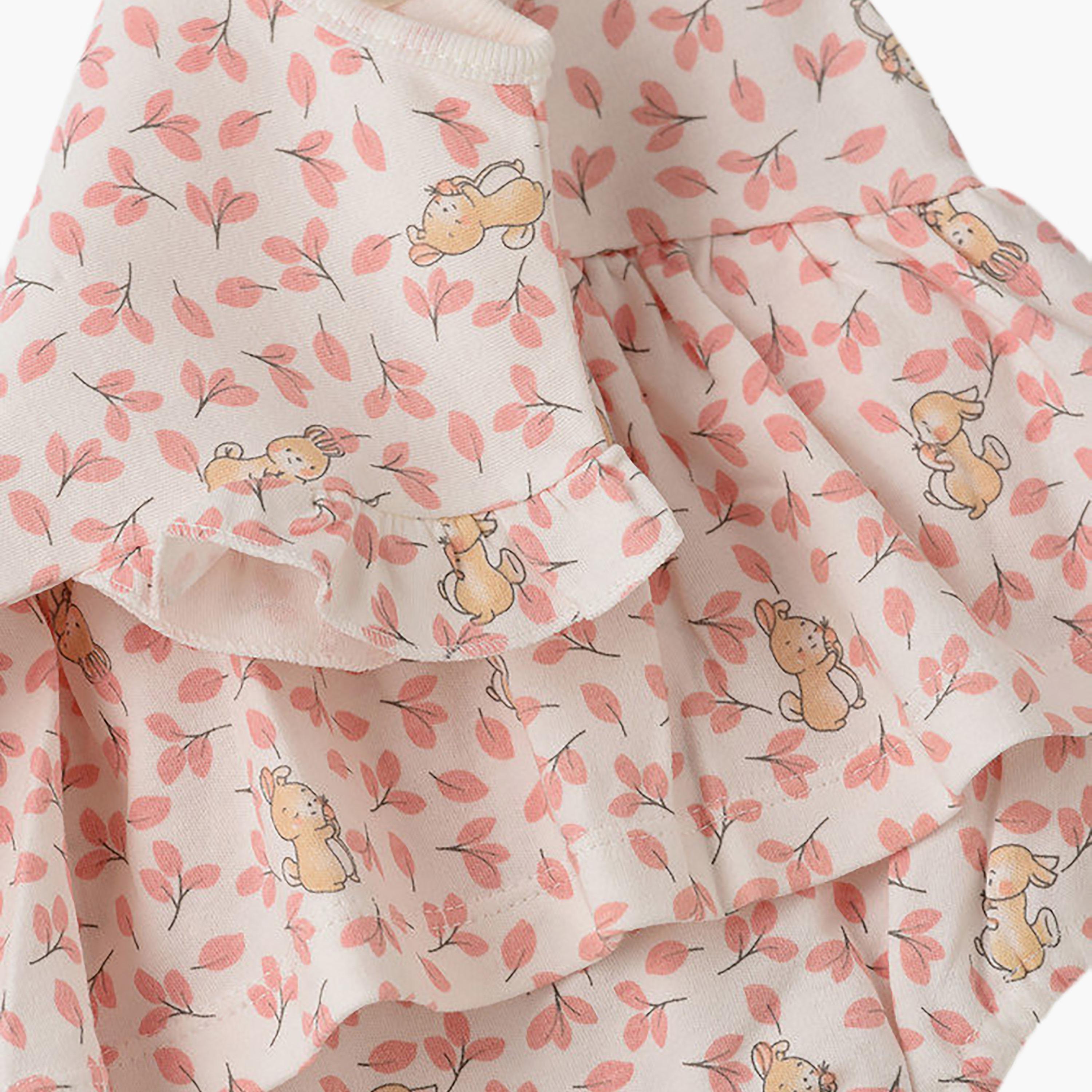 UniqKidz Cotton Floral Sleeveless Dress-baby-girls-clothing-dressesandjumpsuits-image-3