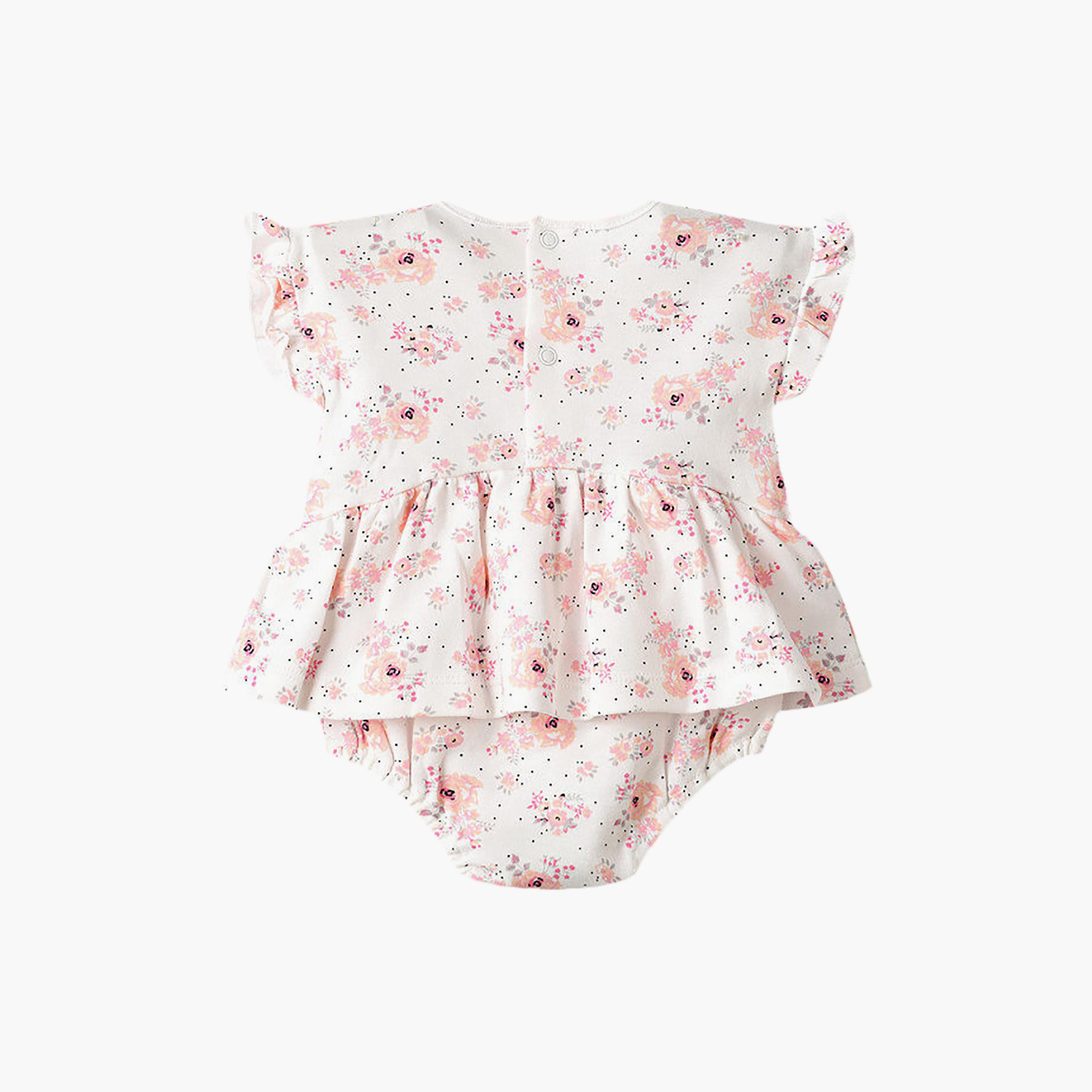 UniqKidz Cotton Floral Sleeveless Dress-baby-girls-clothing-dressesandjumpsuits-image-2