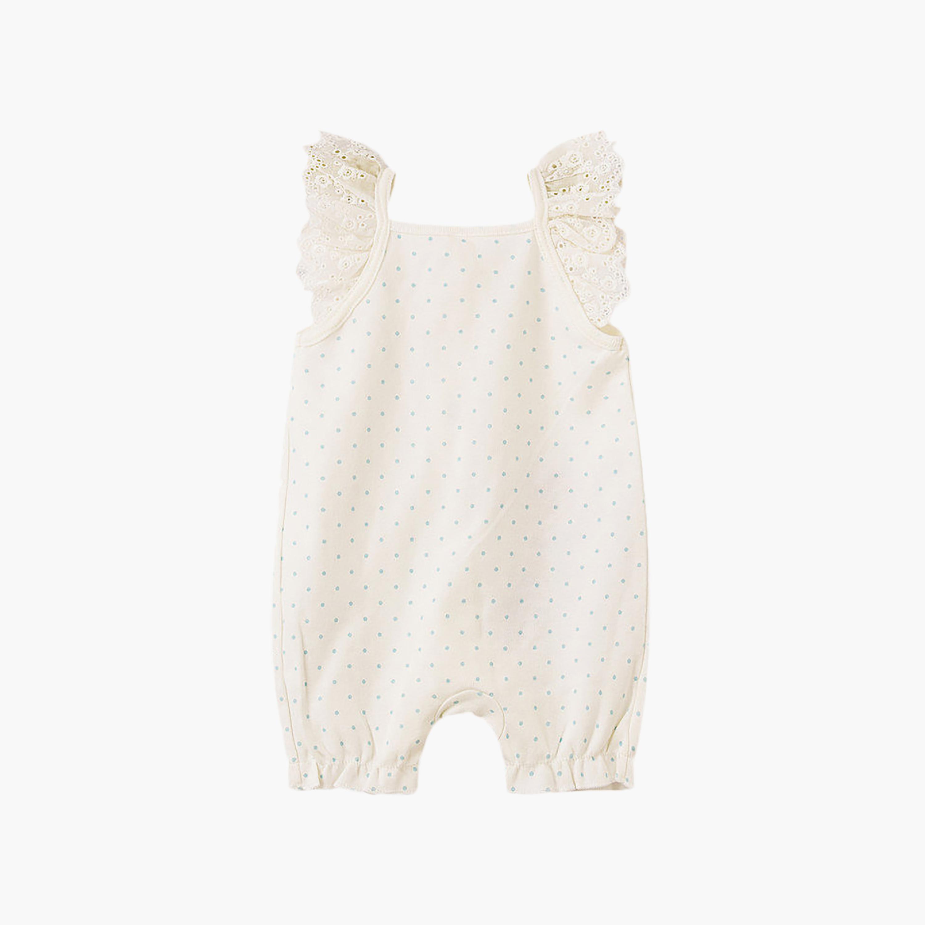 UniqKidz Cotton Flowers Embroidered Rompers-baby-girls-clothing-rompers-image-2
