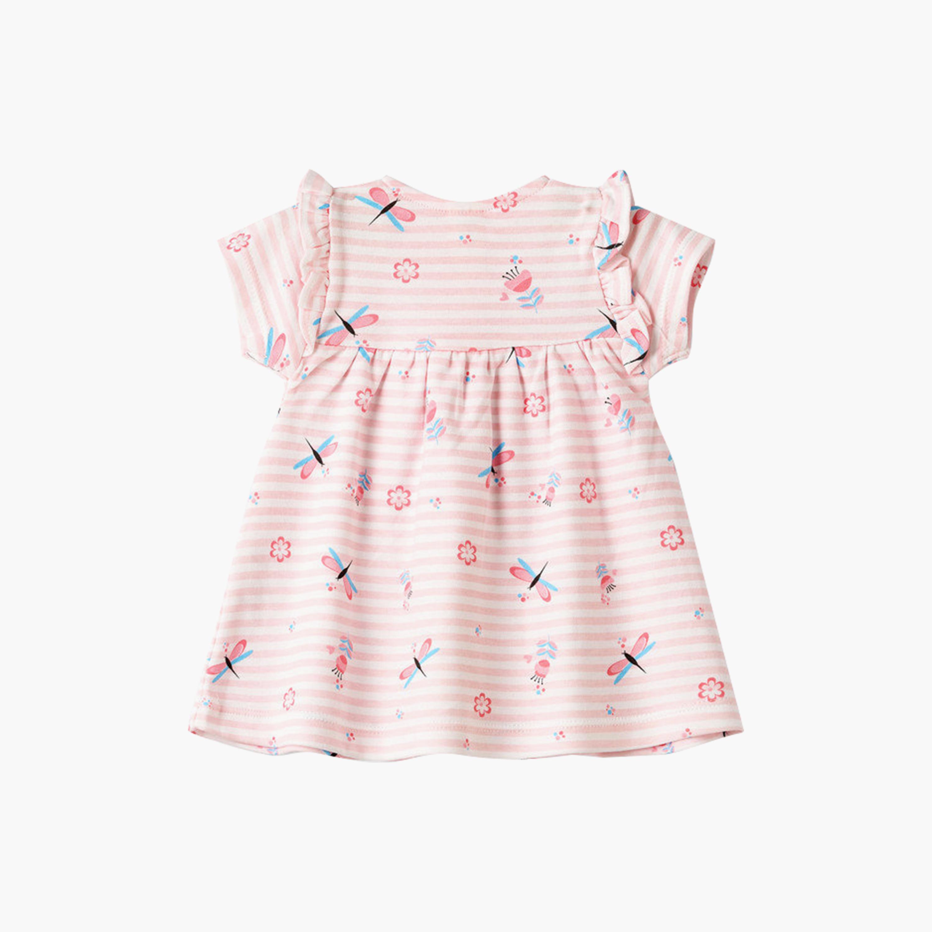UniqKidz Cotton Floral Dress-baby-girls-clothing-dressesandjumpsuits-image-2