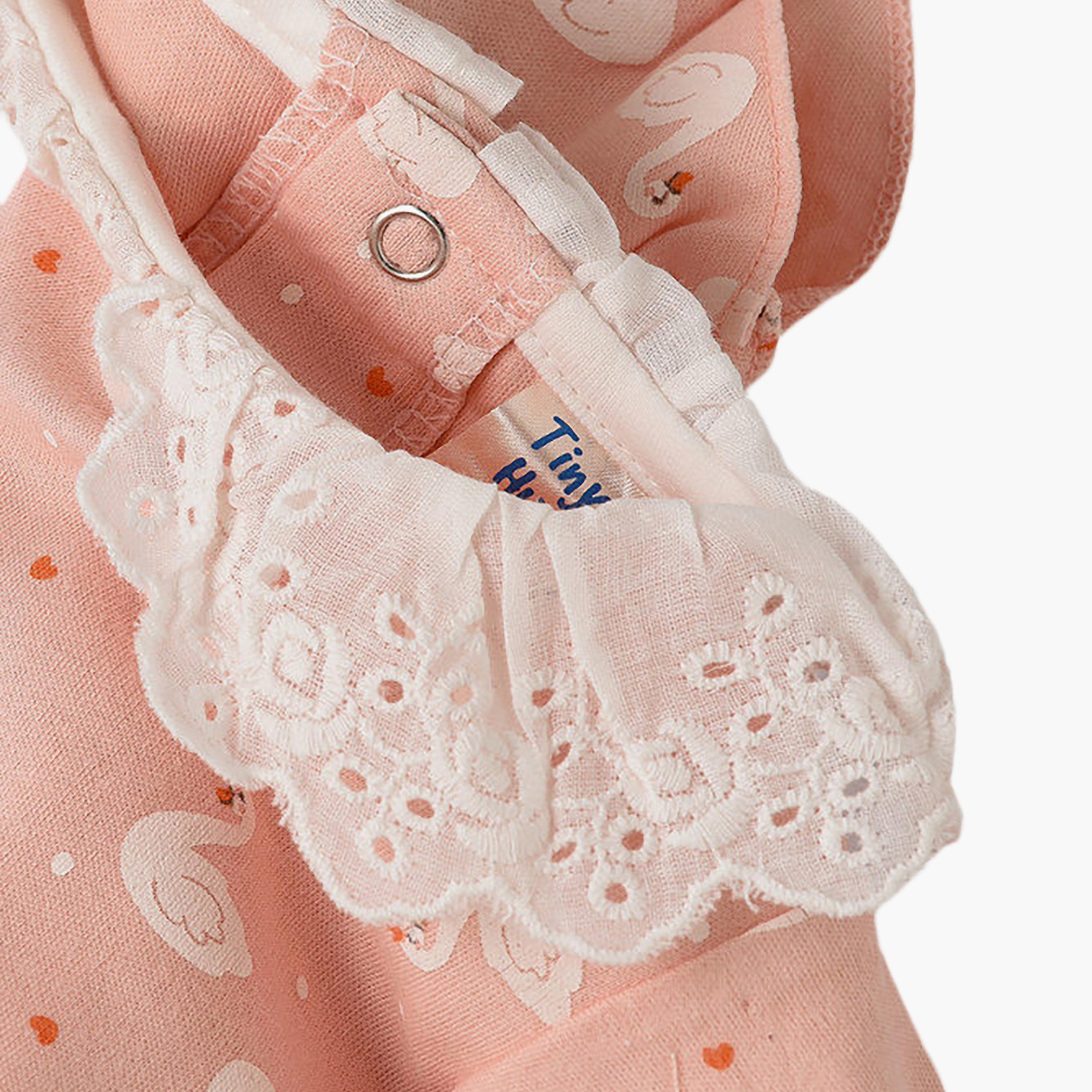 UniqKidz Cotton Swan Printed Rompers-baby-girls-clothing-rompers-image-3