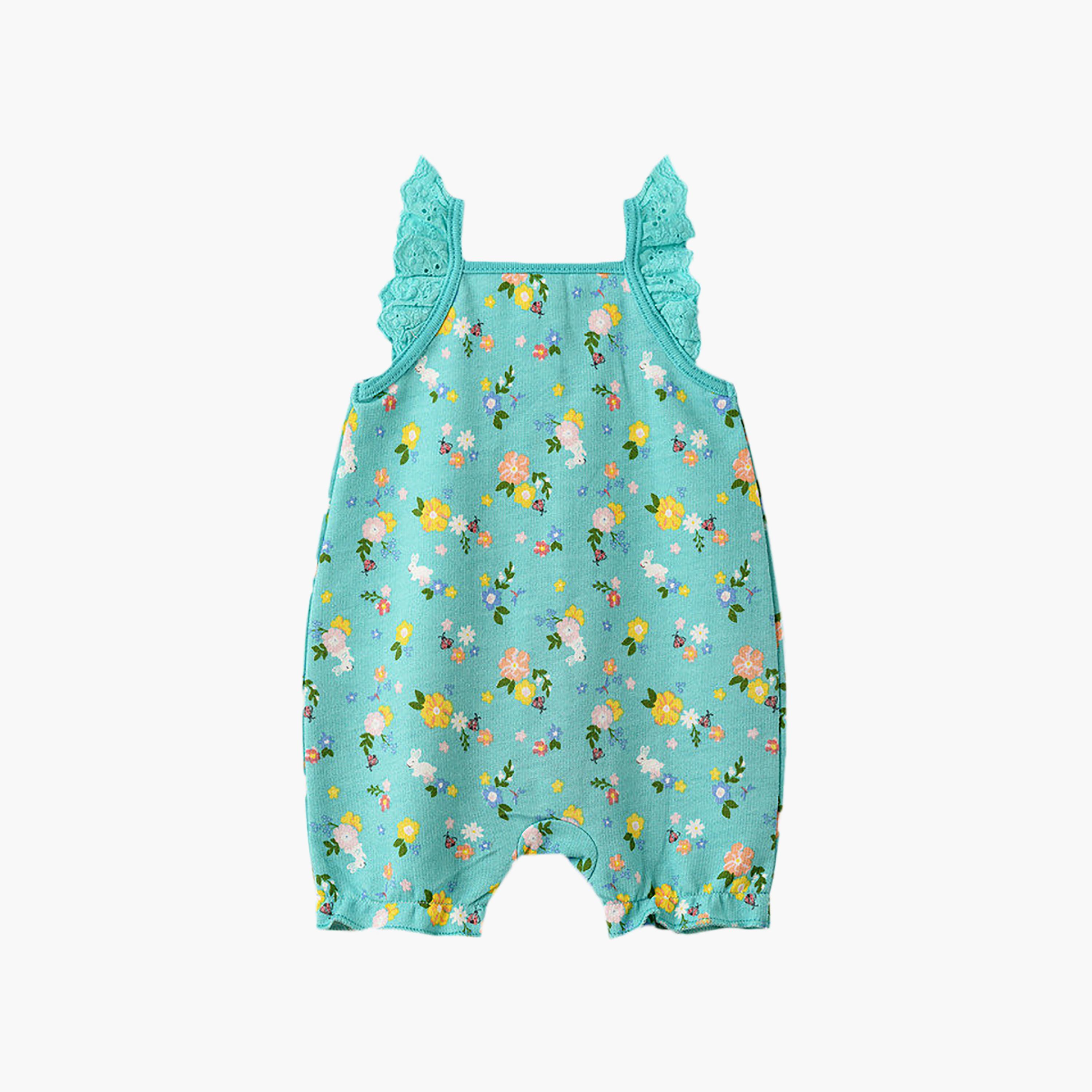 UniqKidz Cotton Floral Rompers-baby-girls-clothing-rompers-image-2